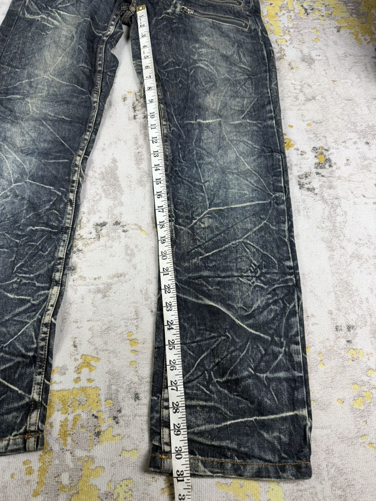 If Six Was Nine Y2k Vintage Nylause Studded Clawmark Jeans Size US 32 / EU 48 - 7 Thumbnail