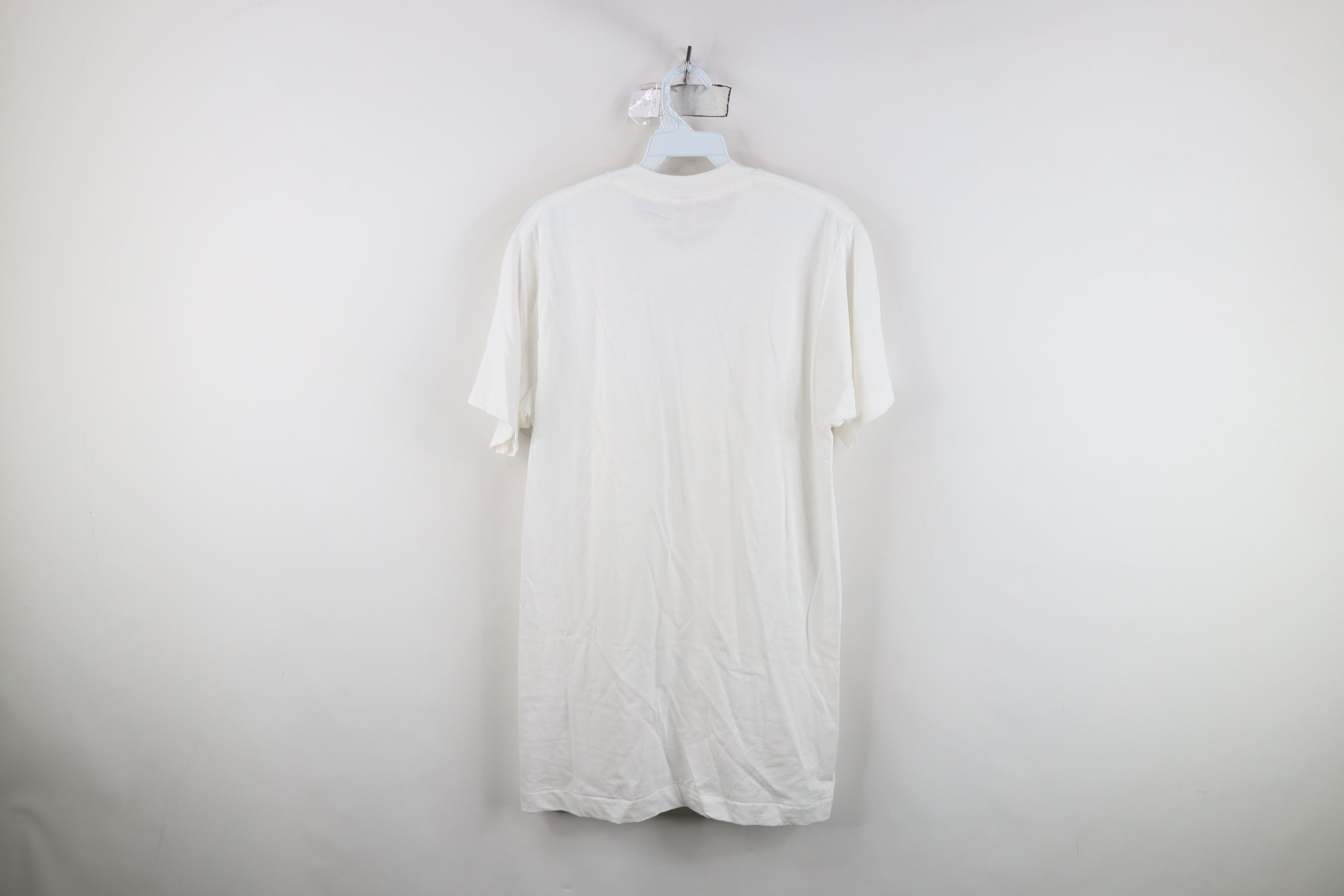 Vintage Deadstock Vintage 90s Streetwear Cotton T-Shirt White USA Size US M / EU 48-50 / 2 - 7 Thumbnail