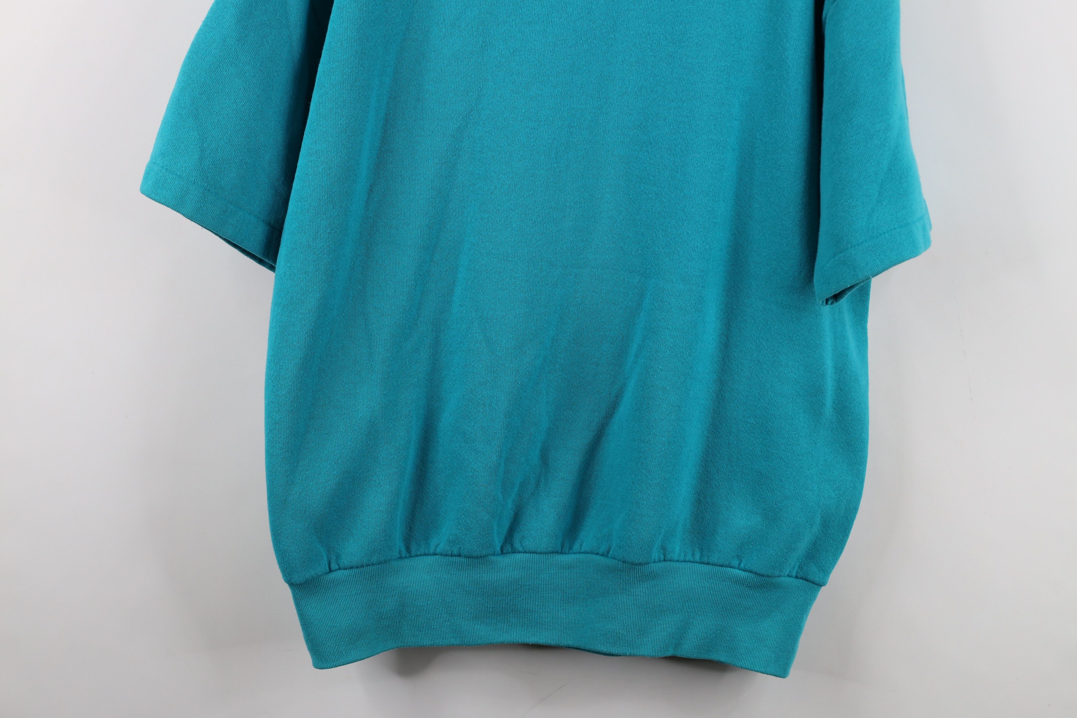 Vintage Vintage 90s Streetwear Blank Short Sleeve Sweatshirt USA Size US L / EU 52-54 / 3 - 3 Thumbnail