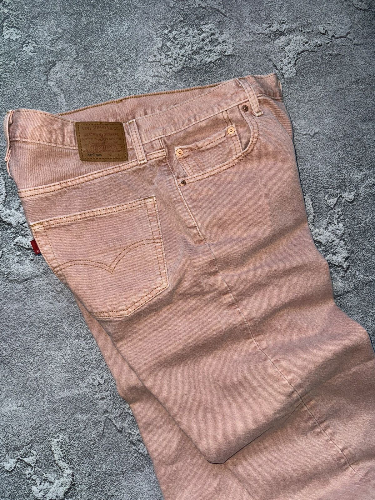 Levi's × Levi's Vintage Clothing × Vintage Levi’s 501 30/32 90s pink denim Jean pant trouser relaxed Size 32" / US 10 / IT 46 - 15 Thumbnail