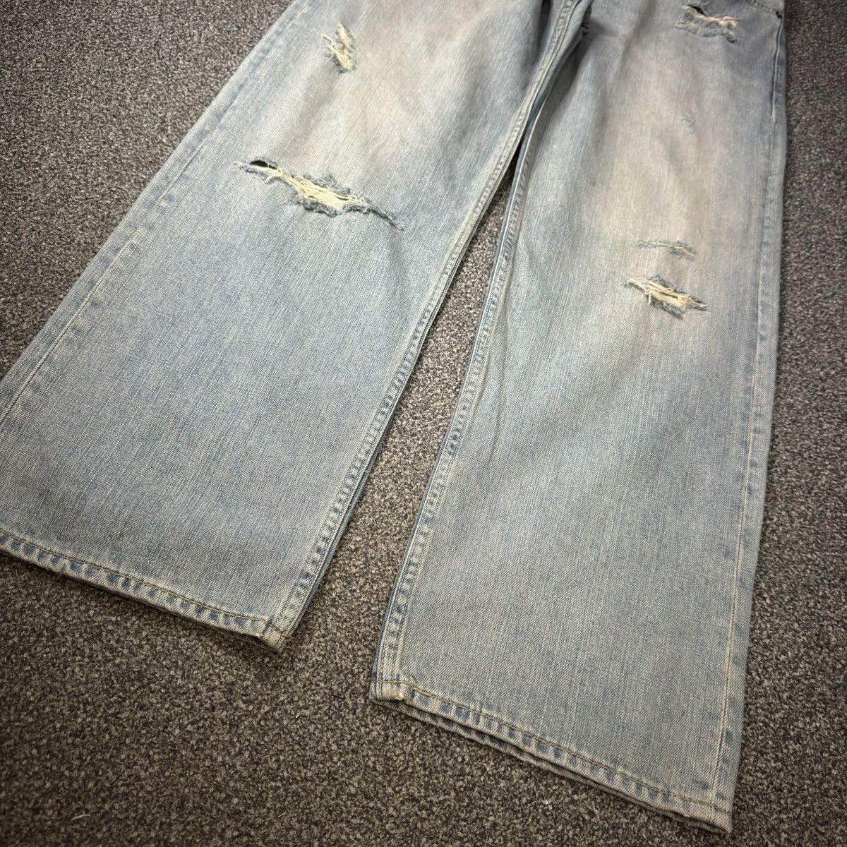 Levi's Levis 549 Baggy Destroyed Low Loose Denim Balenciaga Style Size US 34 / EU 50 - 5 Thumbnail