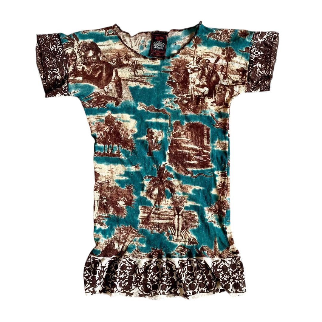 Jean Paul Gaultier SS98 Jean Paul Gaultier Cuba “Frida Kahlo” Tropical Mesh Top Size M / US 6-8 / IT 42-44 - 1 Thumbnail