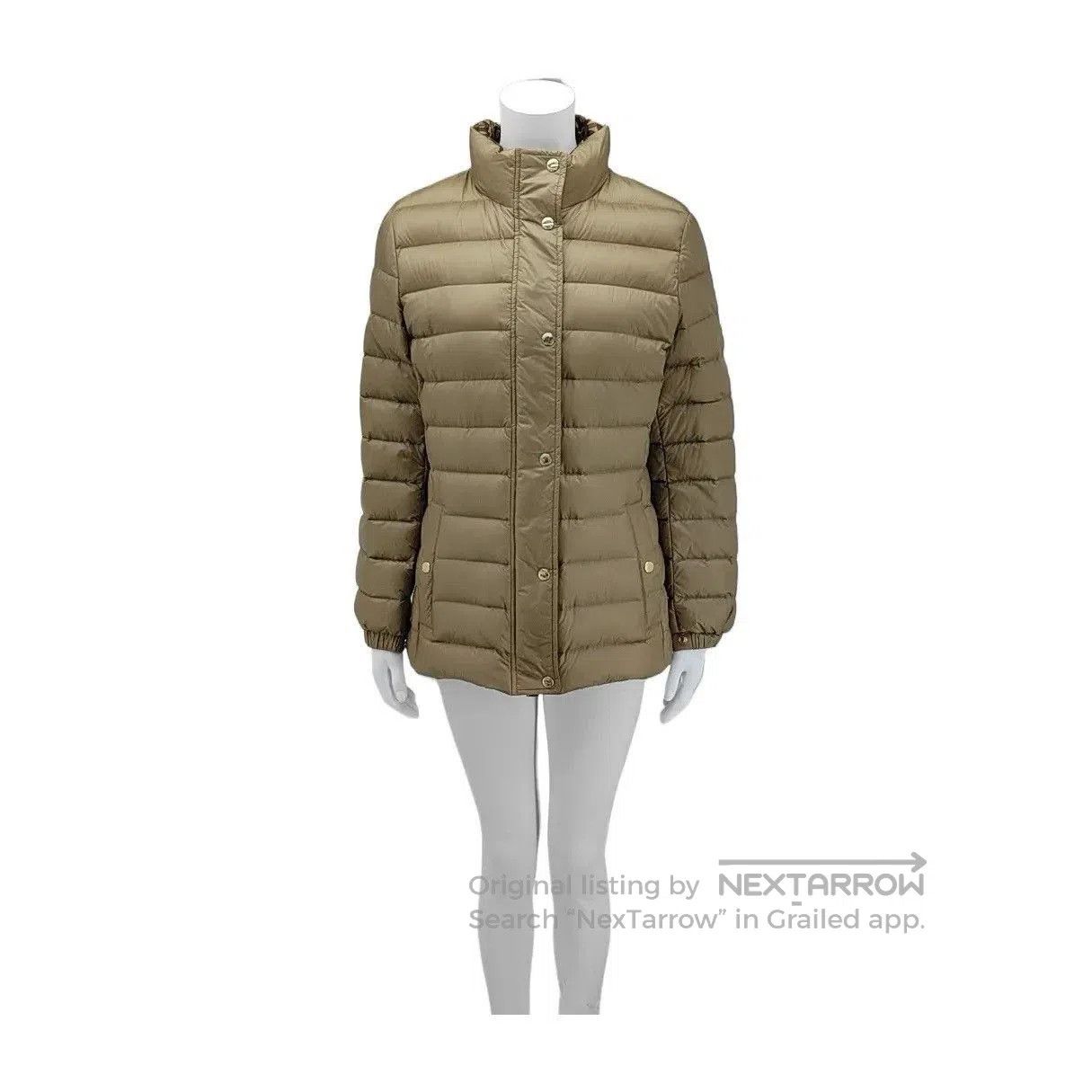 Burberry Burberry Women's Khaki Down Jacket. Size M / US 6-8 / IT 42-44 - 1 Thumbnail