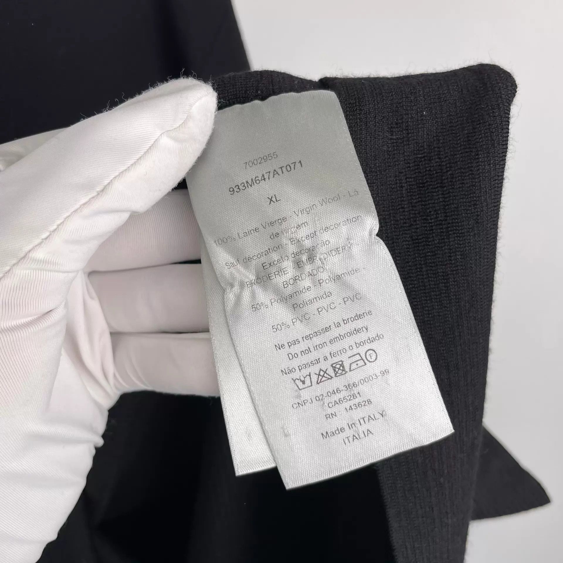Dior Dior black knit sweater XL Size US XL / EU 56 / 4 - 5 Thumbnail