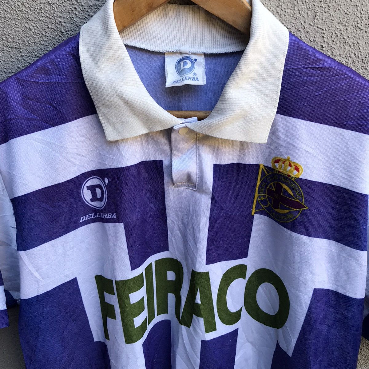 Vintage Vintage DEPORTIVO De LA CORUNA jersey club Size US L / EU 52-54 / 3 - 4 Thumbnail