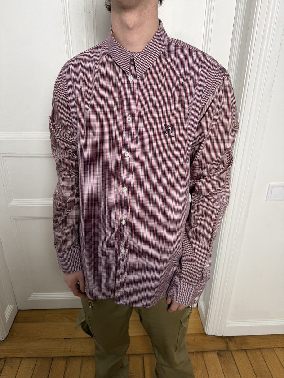 Alexander McQueen Alexander Mqueen vintage 2008 mcqueen check shirt Size US XL / EU 56 / 4 - 13 Thumbnail