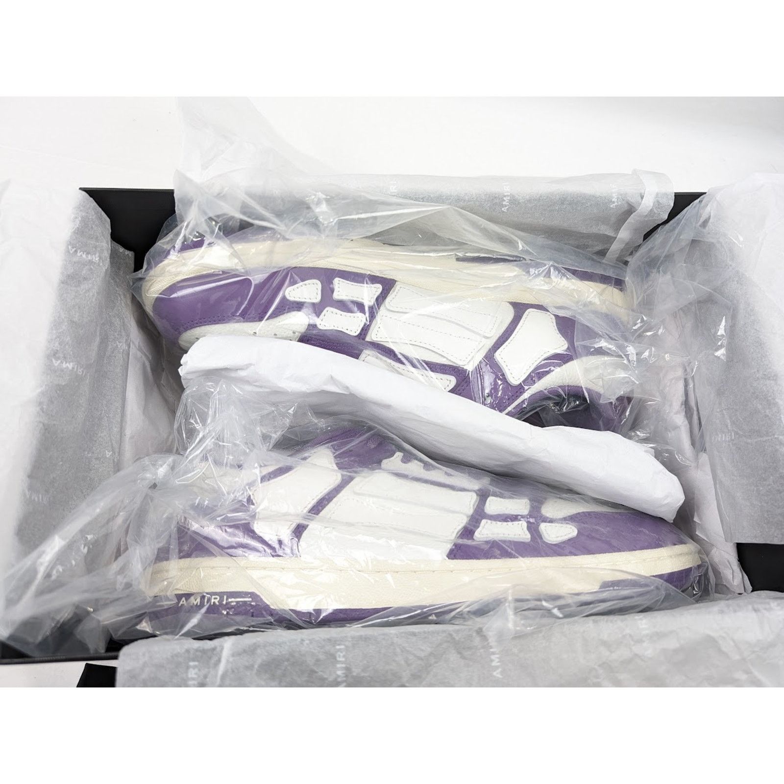 Amiri o1rshd1 Skeleton Low-Top Sneakers in Purple/White Size US 13 / EU 46 - 21 Thumbnail