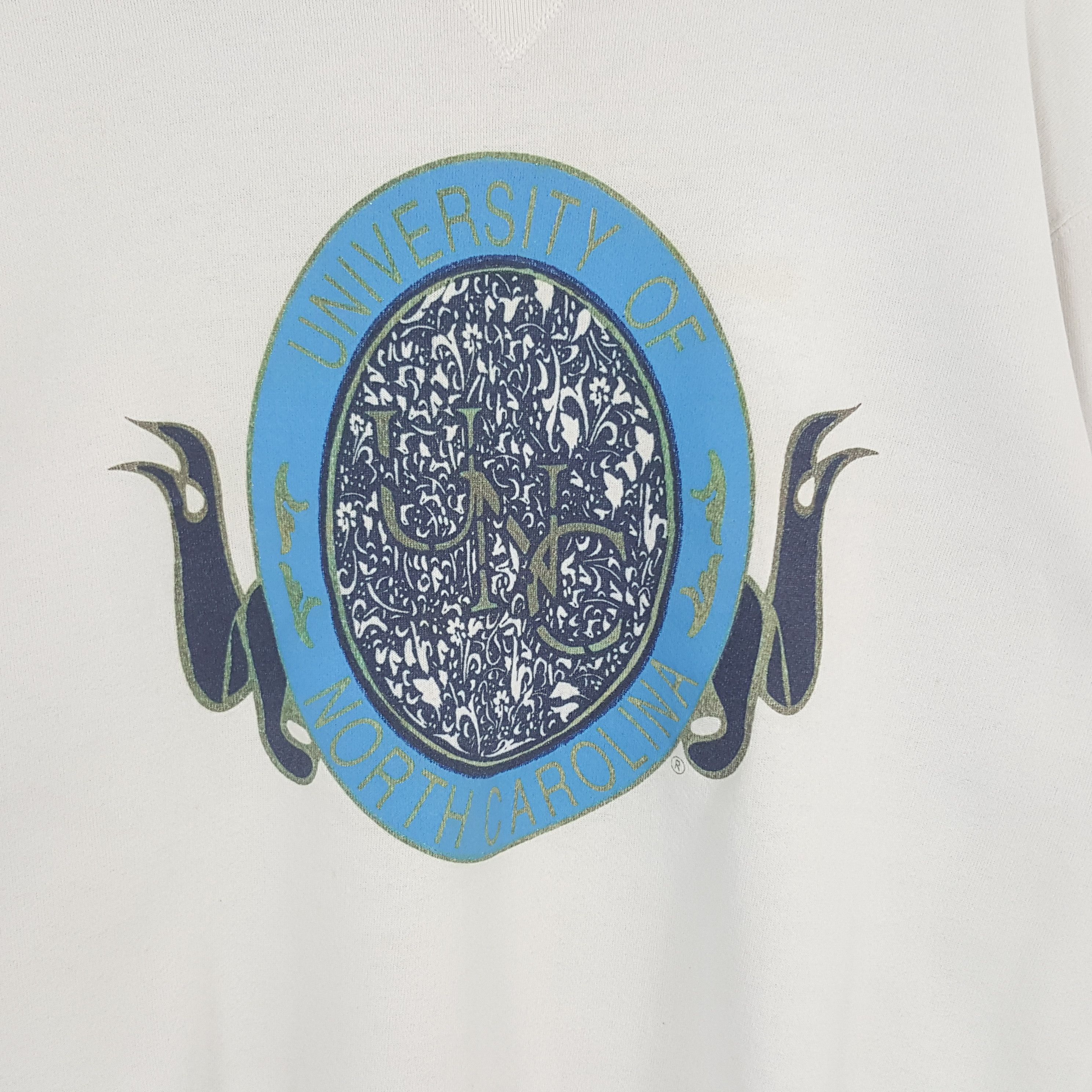 Carolina Herrera × Vintage Vintage University of North Carolina UNC 90's Sweatshirt Size US L / EU 52-54 / 3 - 2 Thumbnail