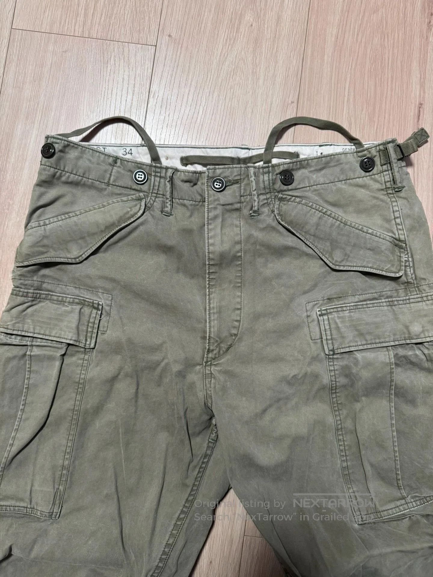 RRL Ralph Lauren RRL M65 Cargo Pants Military Green Utility Trousers. Size US 34 / EU 50 - 1 Thumbnail