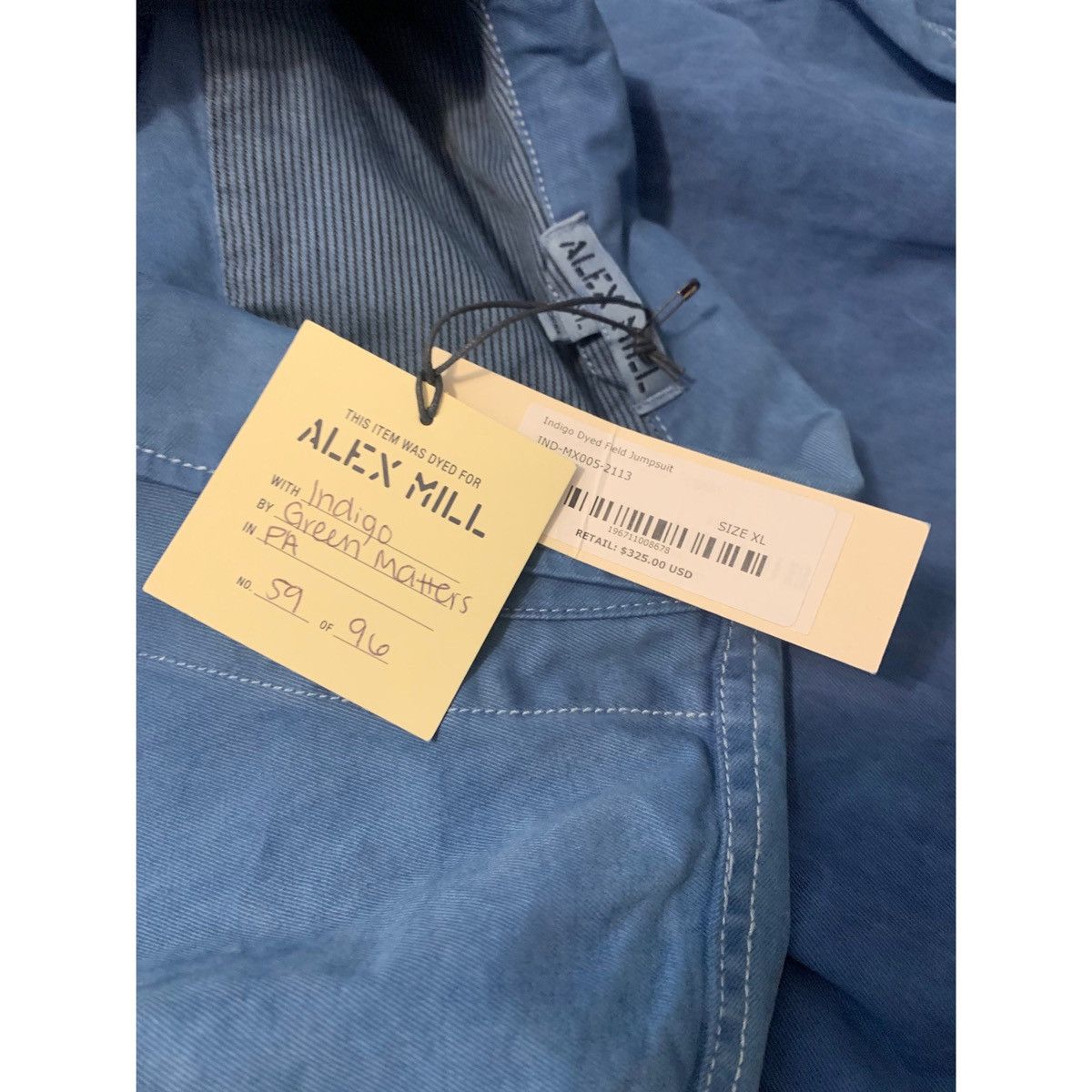 Alex Mill Alex Mill Indigo Dyed Field Jumpsuit Limited Edition Size US 36 / EU 52 - 24 Thumbnail