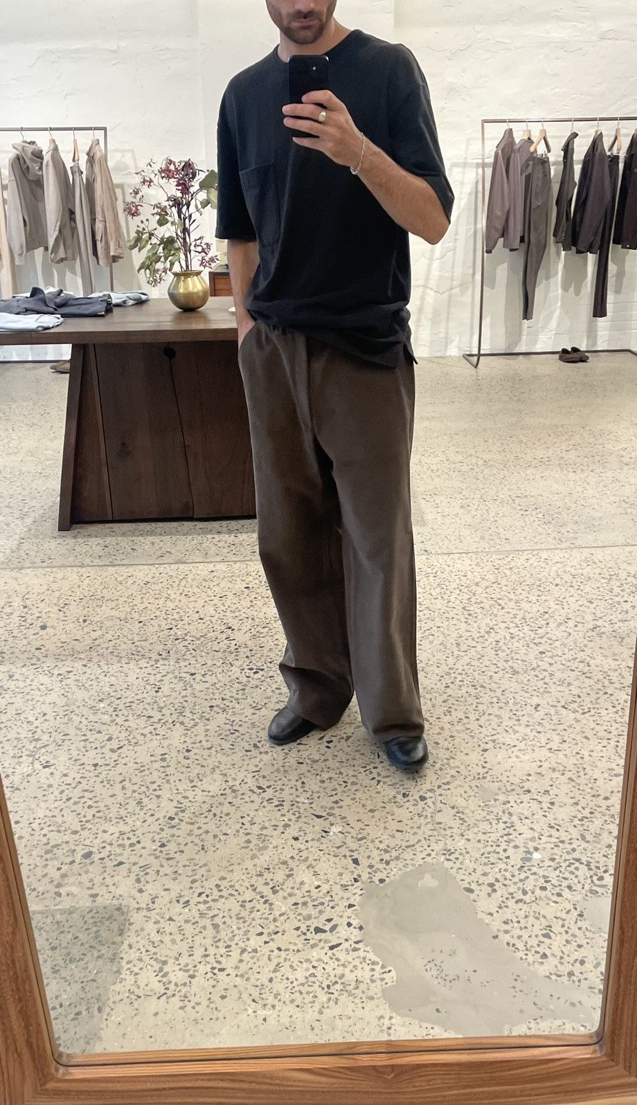 Stoffa Stoffa Extra Wide Plain Front Trouser Size US 31 - 5 Thumbnail