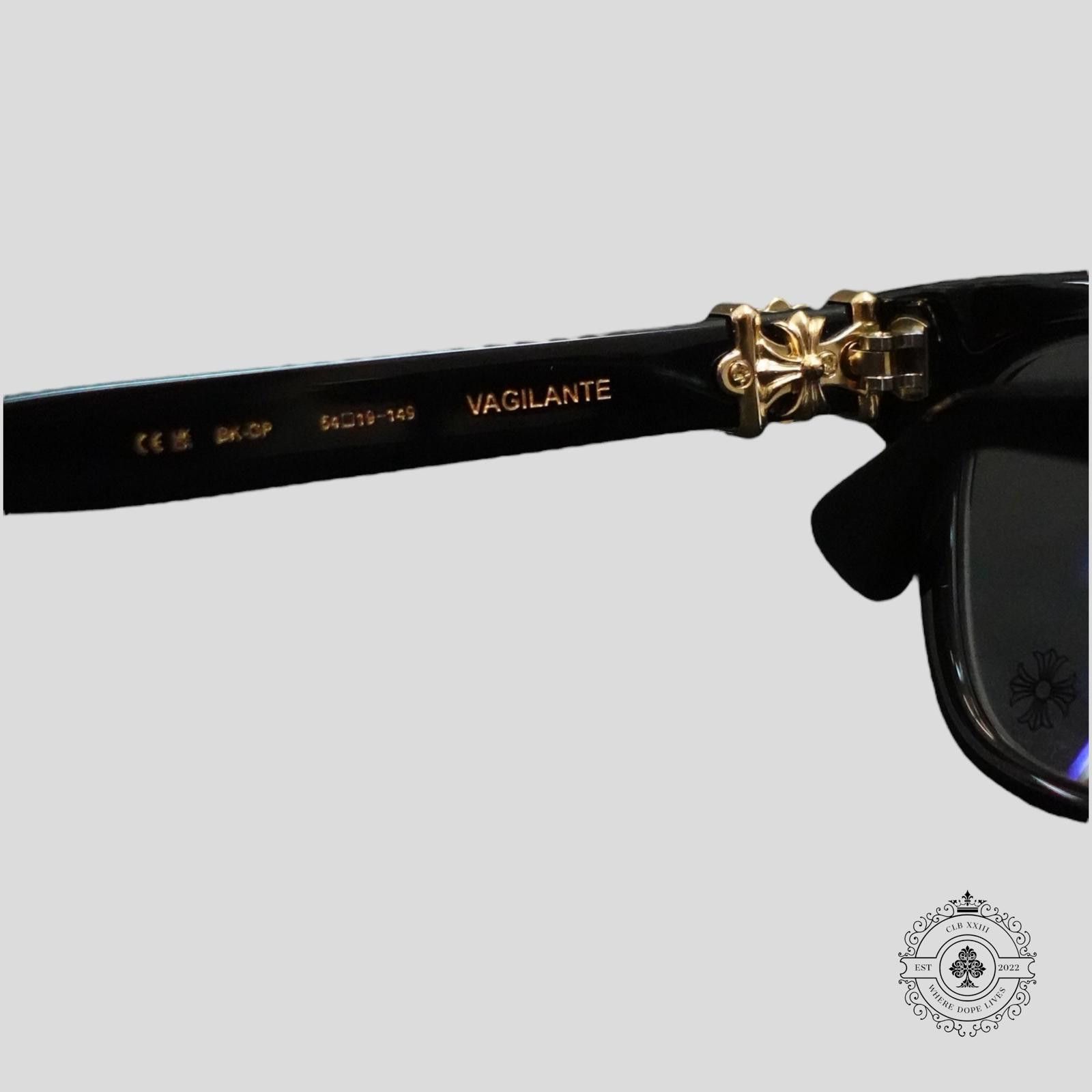 Chrome Hearts Chrome Hearts Vagilante Glasses in Black/Gold Size ONE SIZE - 5 Thumbnail