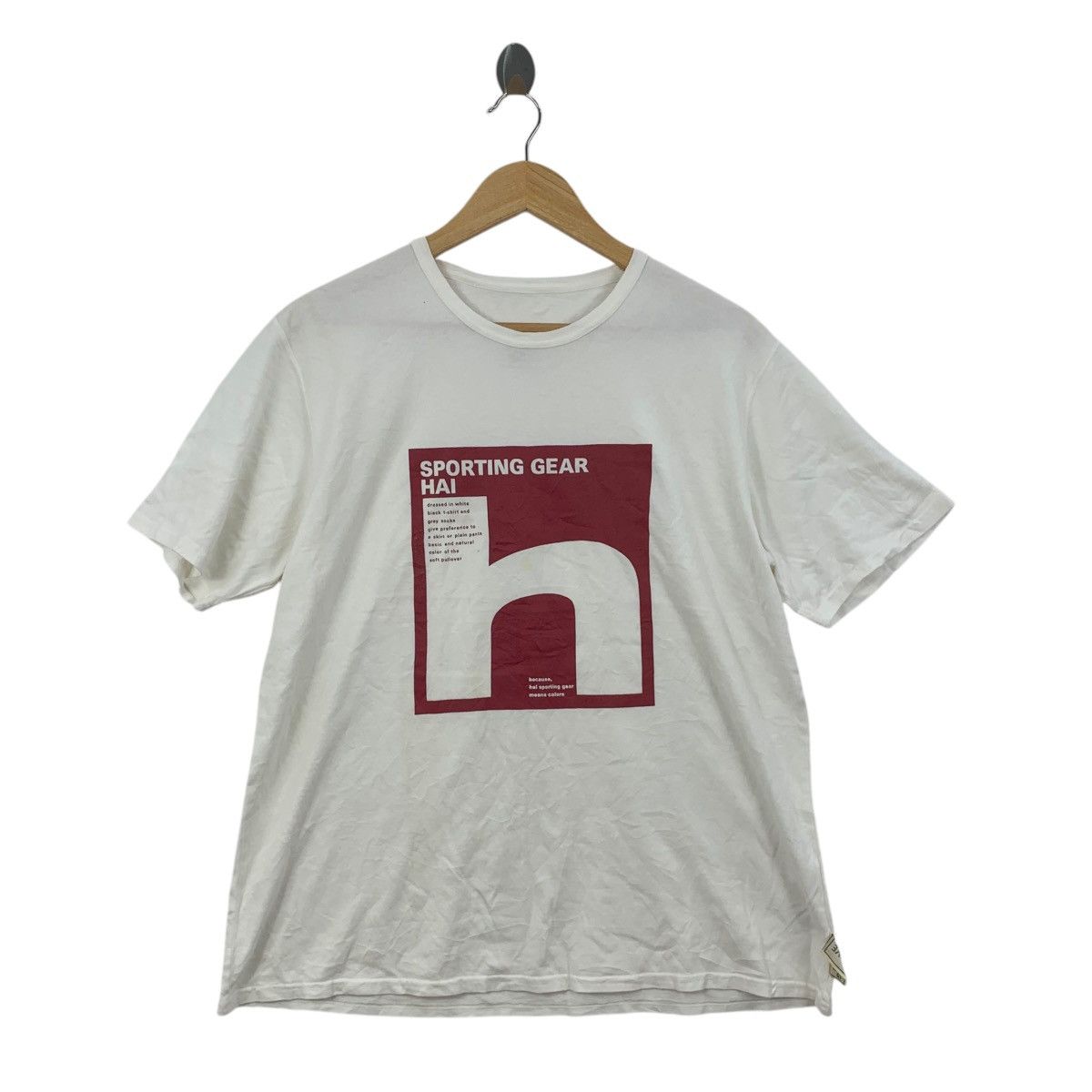 Issey Miyake Vintage ISSEY MIYAKE HAI Sporting Gear Tee Shirt Size US M / EU 48-50 / 2 - 1 Thumbnail