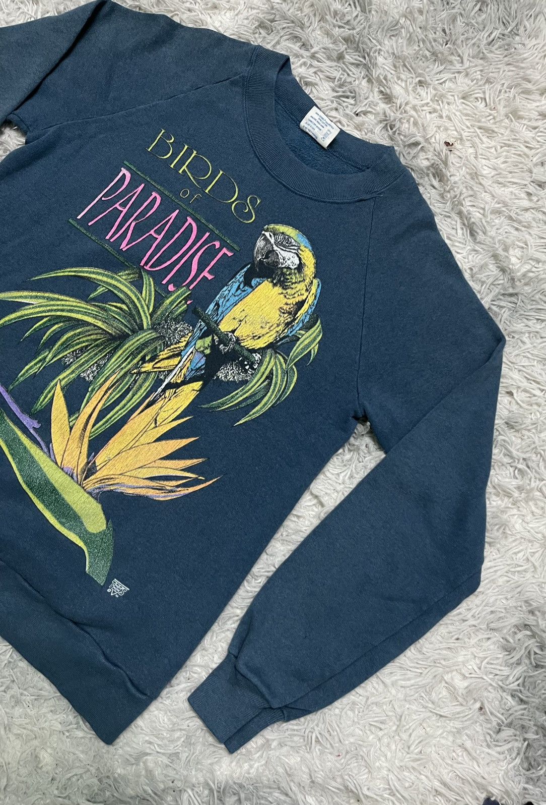 Other 80s BIRD OF PARADISE SWEATSHIRT 50/50 RARE Size US XS / EU 42 / 0 - 3 Thumbnail