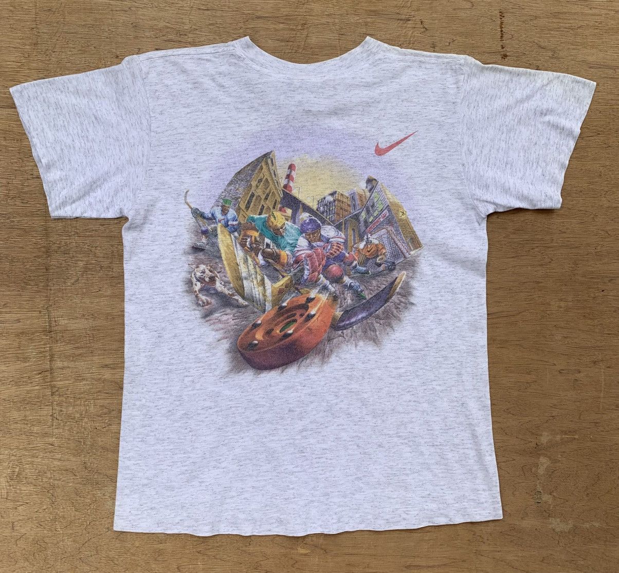 Nike Vintage 90’s Nike Street Hockey T Shirt Size US S / EU 44-46 / 1 - 6 Thumbnail