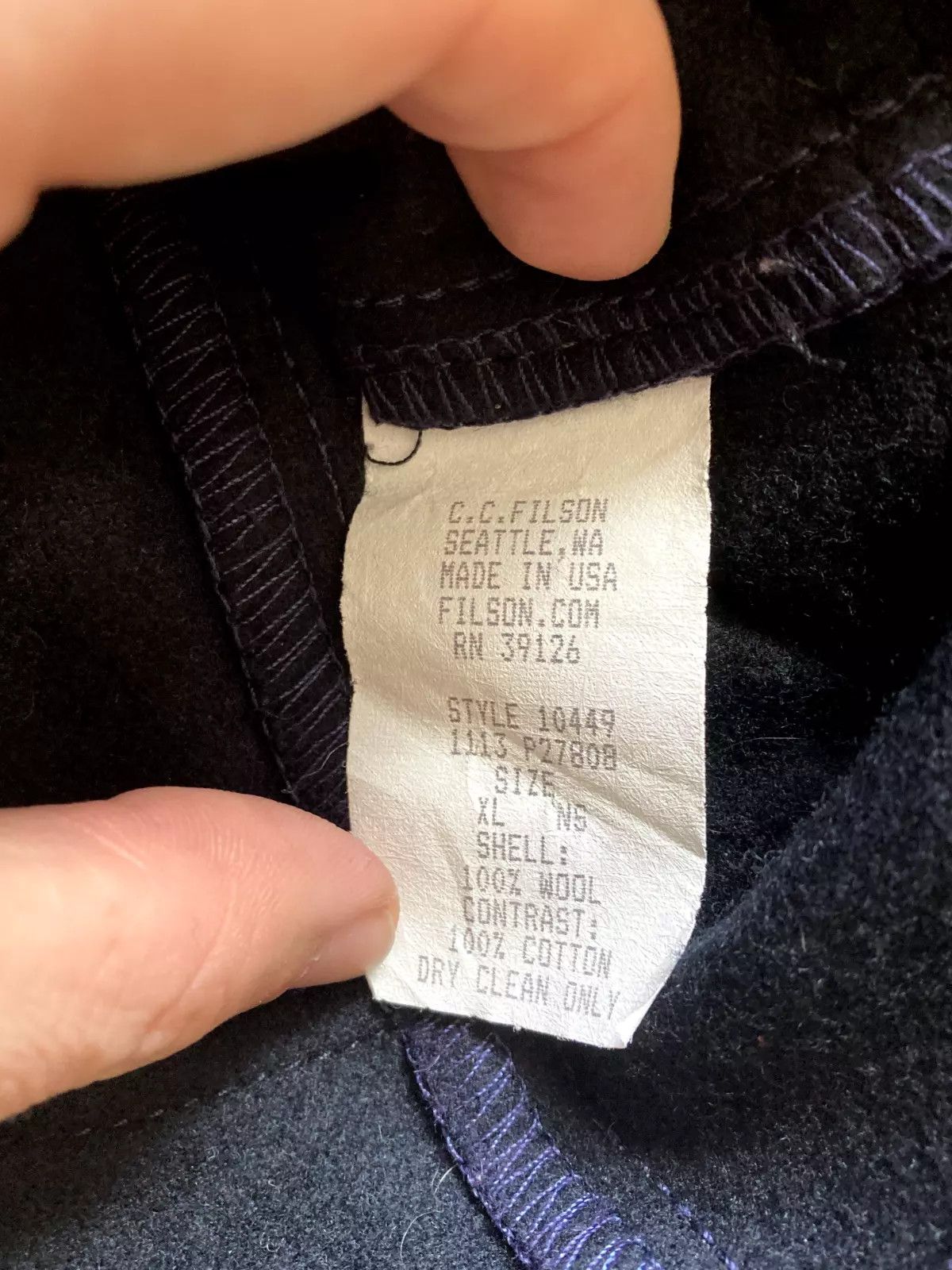 Filson Filson Mackinaw Tin Cloth Bell Bomber Jacket Size US XL / EU 56 / 4 - 3 Thumbnail