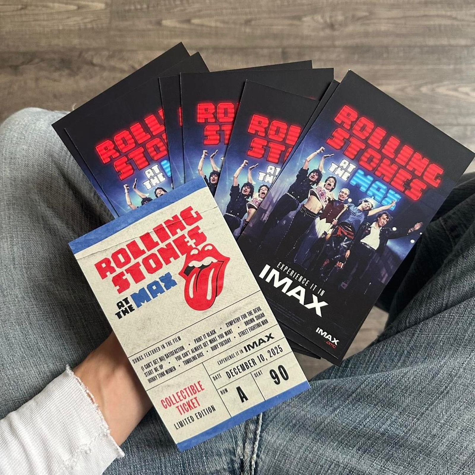 Band Tees × Other Rolling Stones Max AMC IMAX Exclusive Movie Promo Mini Print Size ONE SIZE - 6 Thumbnail