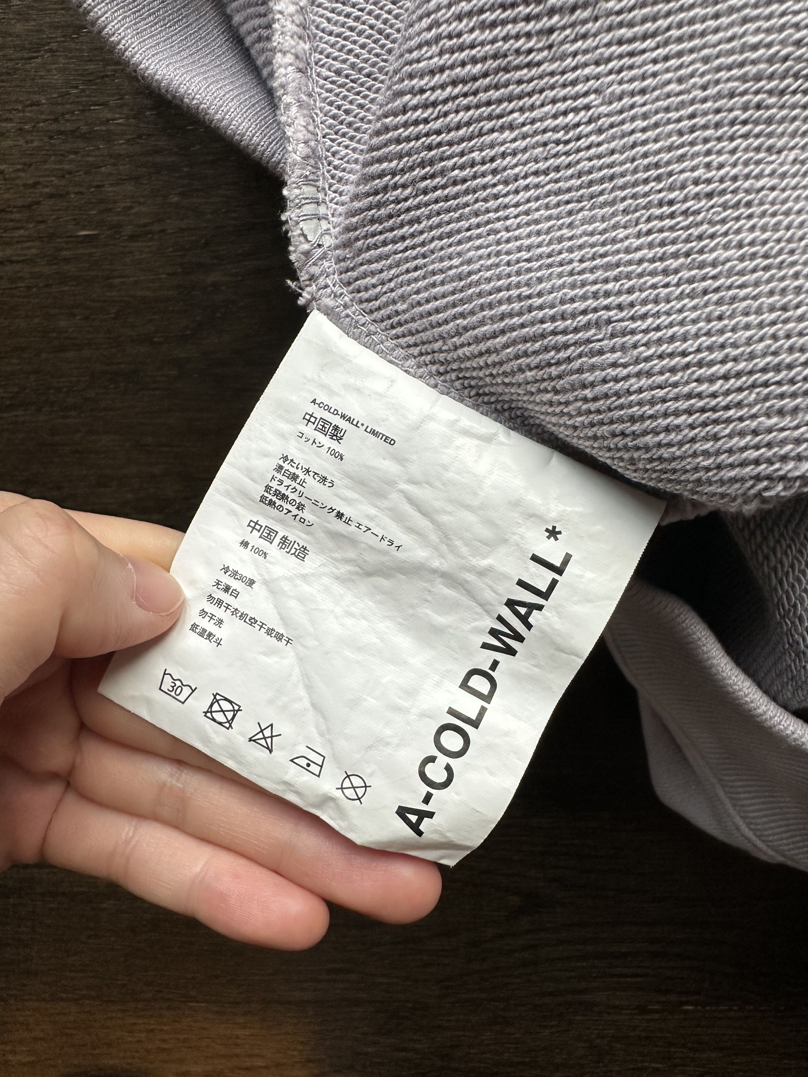 A-COLD-WALL* SSENSE Exclusive Grey Logo Hoodie Size XS / US 0-2 / IT 36-38 - 8 Thumbnail