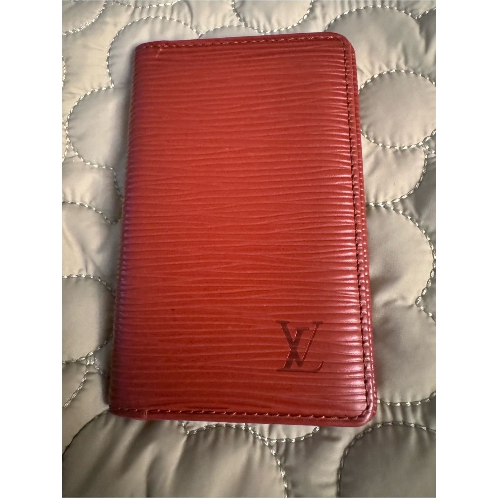 Louis Vuitton Louis Vuitton Epi Leather Pocket Card Holder Camel Brown Size ONE SIZE - 1 Thumbnail