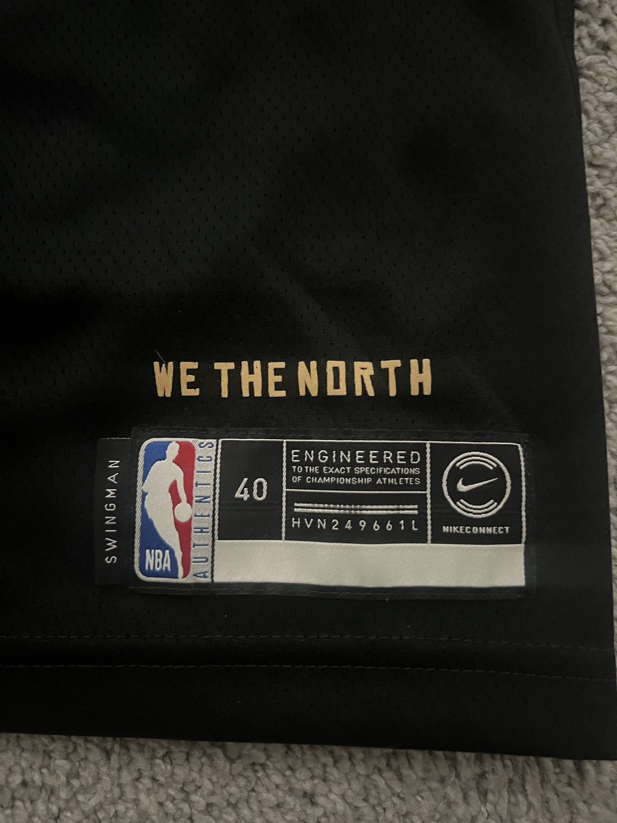 NBA ‘We The North’ Black & Gold Raptors Jersey Size US S / EU 44-46 / 1 - 5 Thumbnail