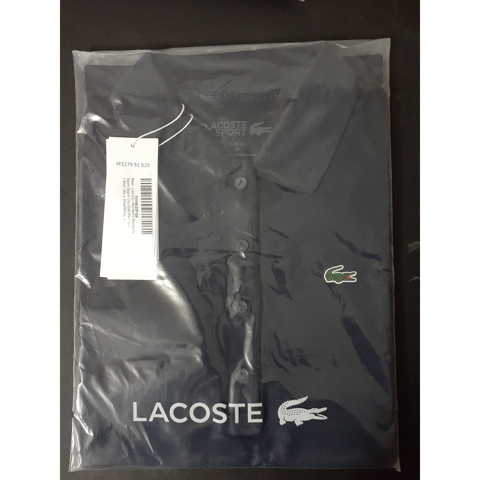 Lacoste Lacoste Women's Sport Super Dry Golf Polo Shirt Navy 6 Size M / US 6-8 / IT 42-44 - 2 Thumbnail