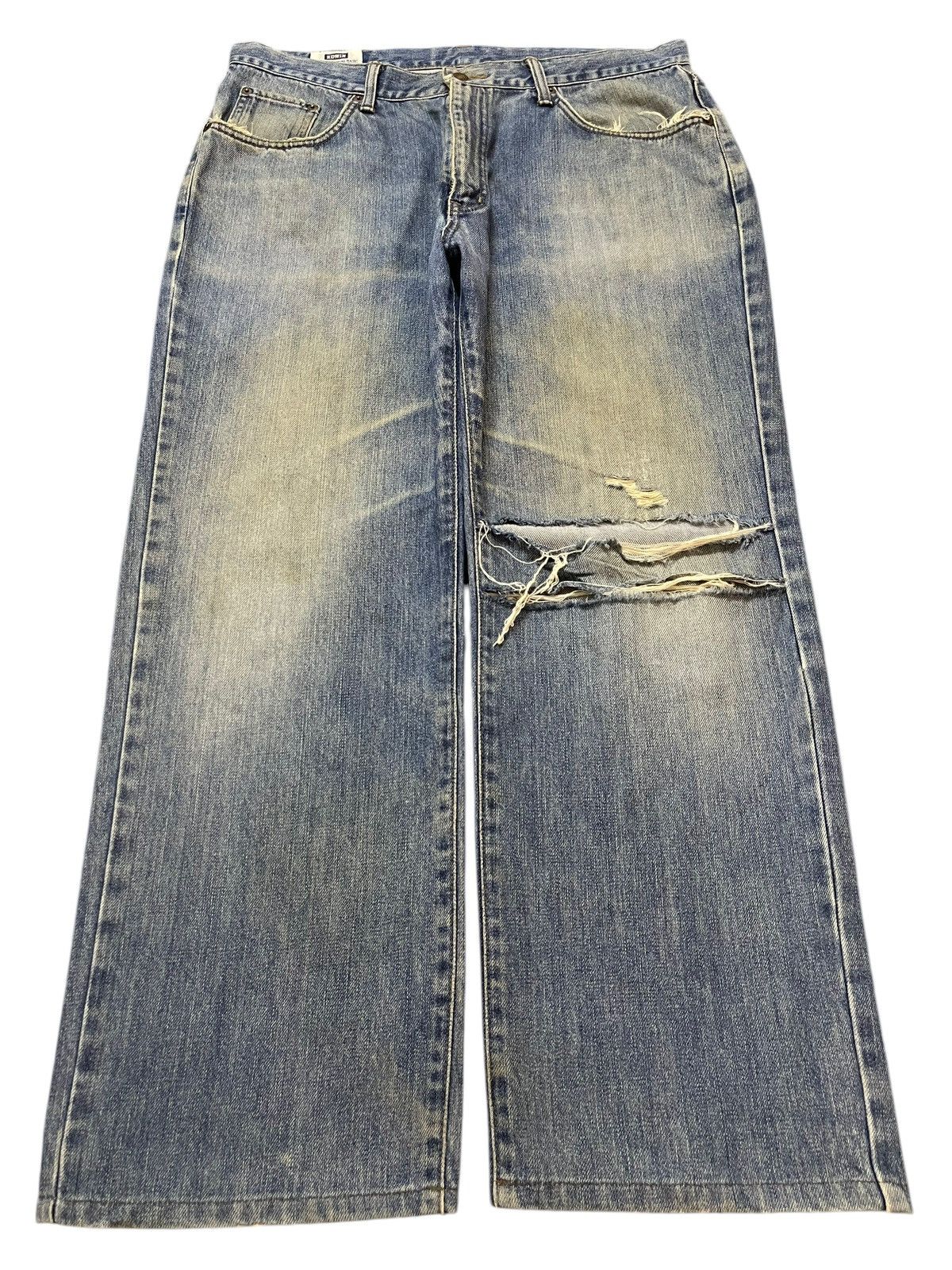 Edwin Vintage 90s Edwin 404 Mud Wash Distressed Style Baggy Jeans Size US 36 / EU 52 - 1 Thumbnail