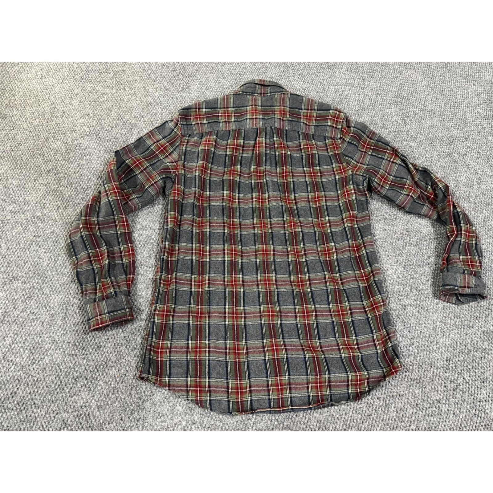 Vintage VINTAGE L.L.Bean Shirt Mens MT Gray Plaid Flannel Long Sleeve Button Front Tall Size US M / EU 48-50 / 2 - 5 Thumbnail