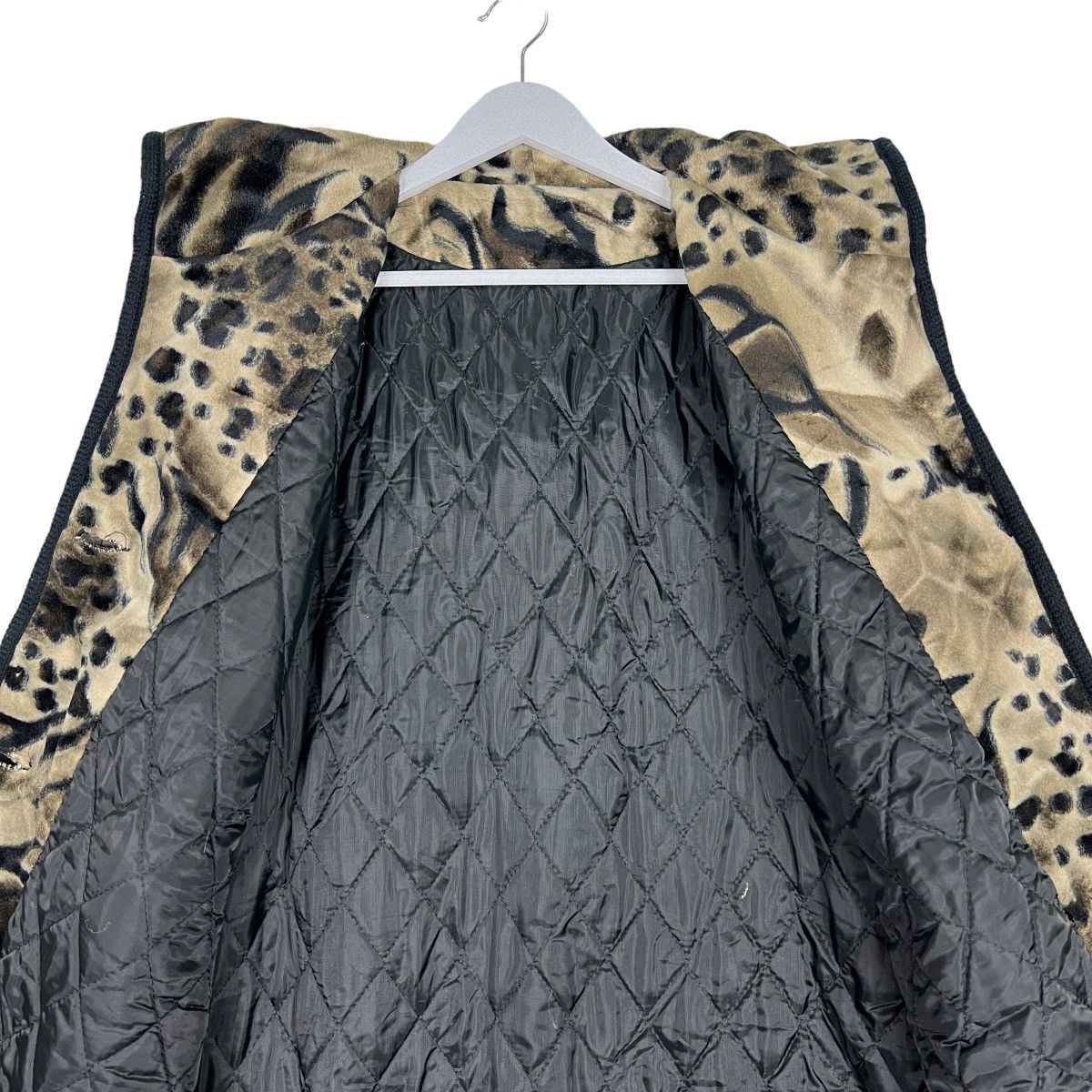 Japanese Brand 🔥 VINTAGE LEOPARD MOTIVE SHAWL COLAR JACKET Size US L / EU 52-54 / 3 - 13 Thumbnail