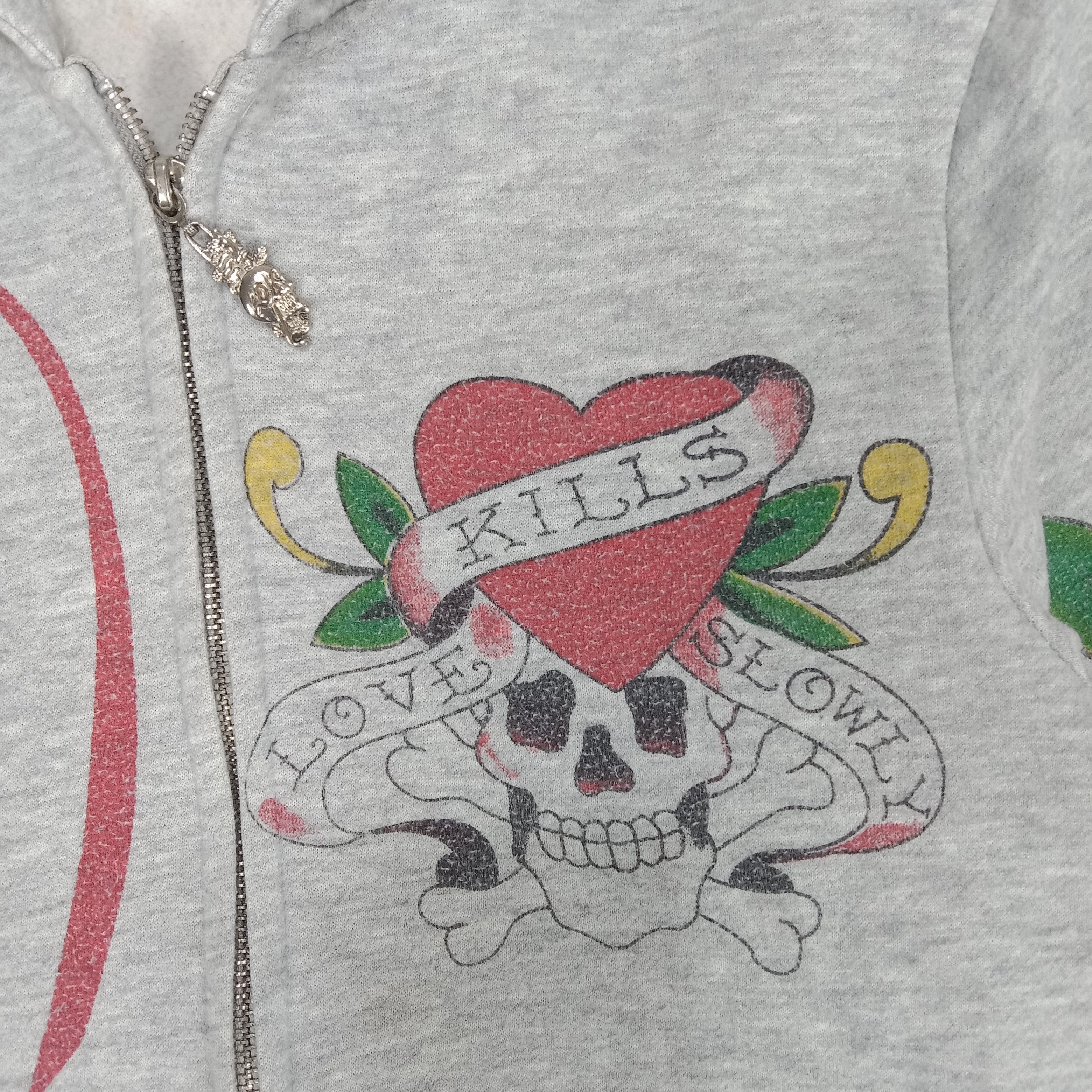 Christian Audigier × Ed Hardy × Vintage Ed Hardy by Christian Audiger Skull Art Hoodies Size US M / EU 48-50 / 2 - 3 Thumbnail