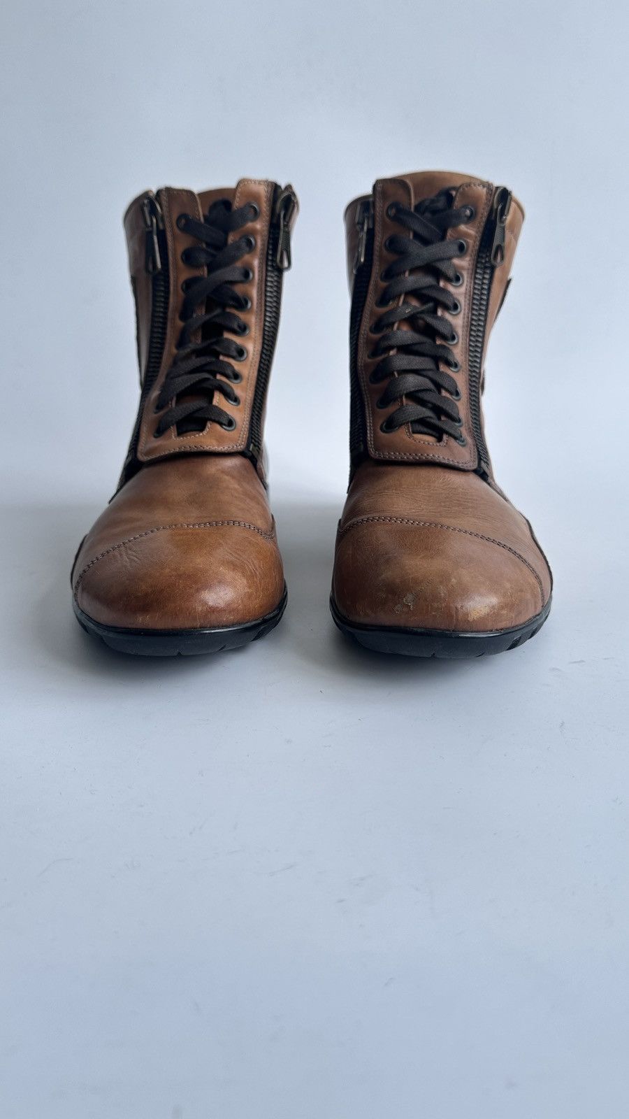 Aeronautica Militare Aeronautica Militare Leather Pilot Boots Meras Zip Italy 42 Size US 9 / EU 42 - 3 Thumbnail