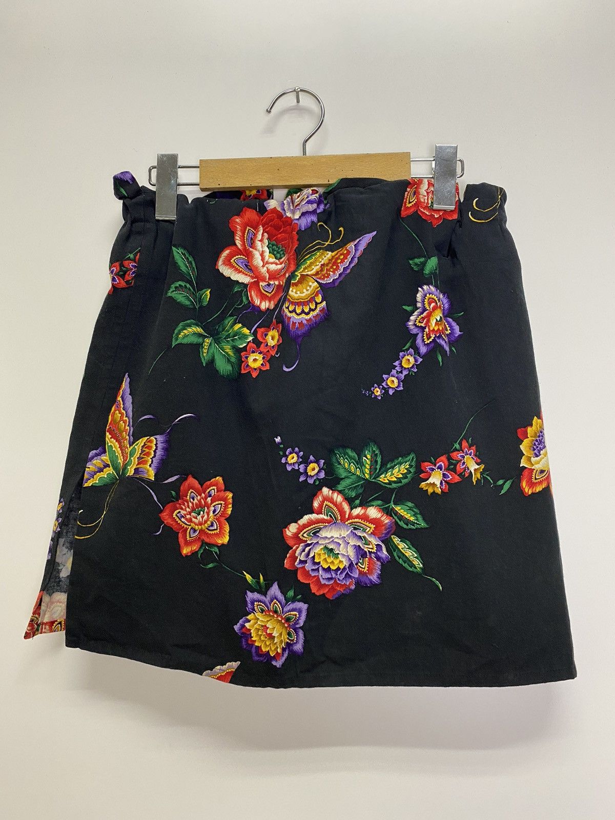 Limi Feu × Yohji Yamamoto Y’s bis LIMI mini skirt black floral Size 26" / US 2 / IT 38 - 2 Thumbnail