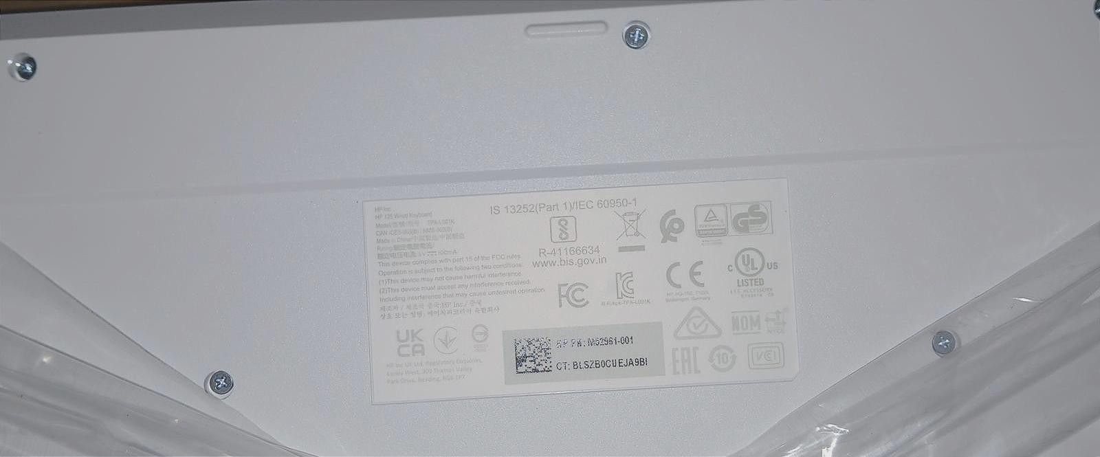 Designer HP 125 Wired USB Keyboard White Size ONE SIZE - 4 Thumbnail
