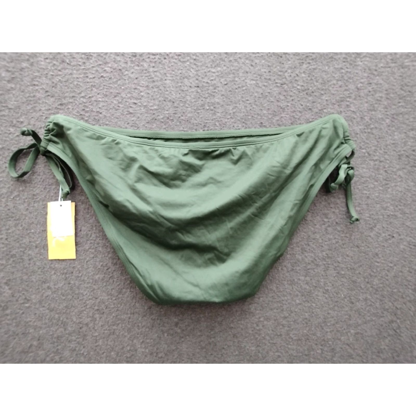 Vintage Kona Sol Bikini Bottom Women XL Green Tie Side Bikini Bottom Solid 16-18 Beach Womens Size XL Green Kona Sol Bikini Bottom Tie Side 16-18 Size 40" / US 18 - 2 Thumbnail