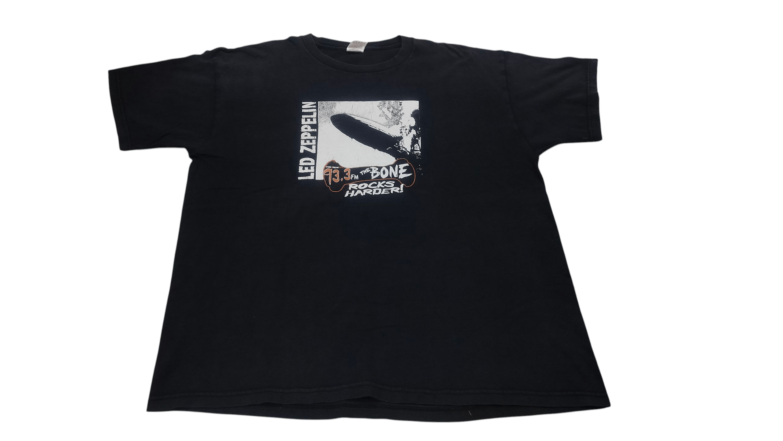 Band Tees Vtg y2k Led Zeppelin 93.3 FM The Bone T-shirt XL Size US XL / EU 56 / 4 - 1 Thumbnail