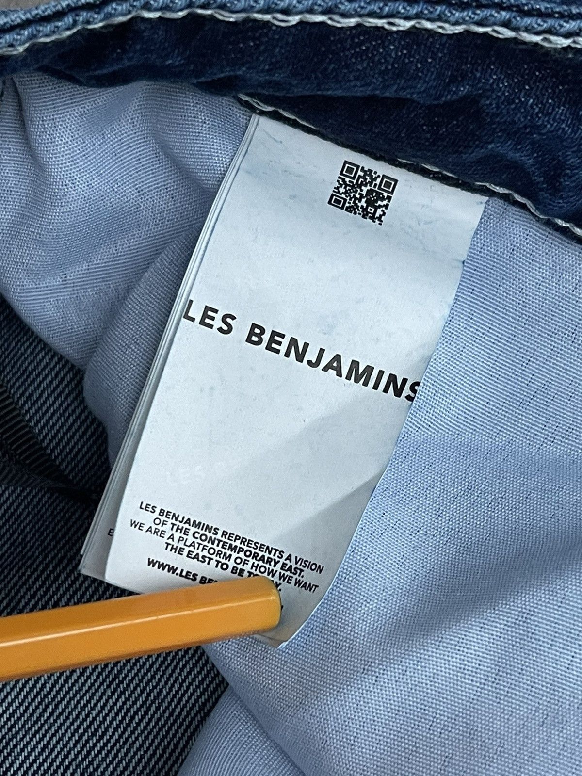 Les Benjamins !DS! SS23 Les Benjamins Horse Paisley Navy Denim Pants Size US 34 / EU 50 - 18 Thumbnail