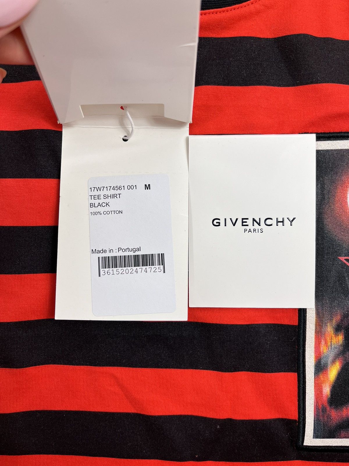 Givenchy BY RICCARDO TISCI PORTRAIT STRIPE PRINT OVERSIZED T-SHIRT Size US XL / EU 56 / 4 - 6 Thumbnail