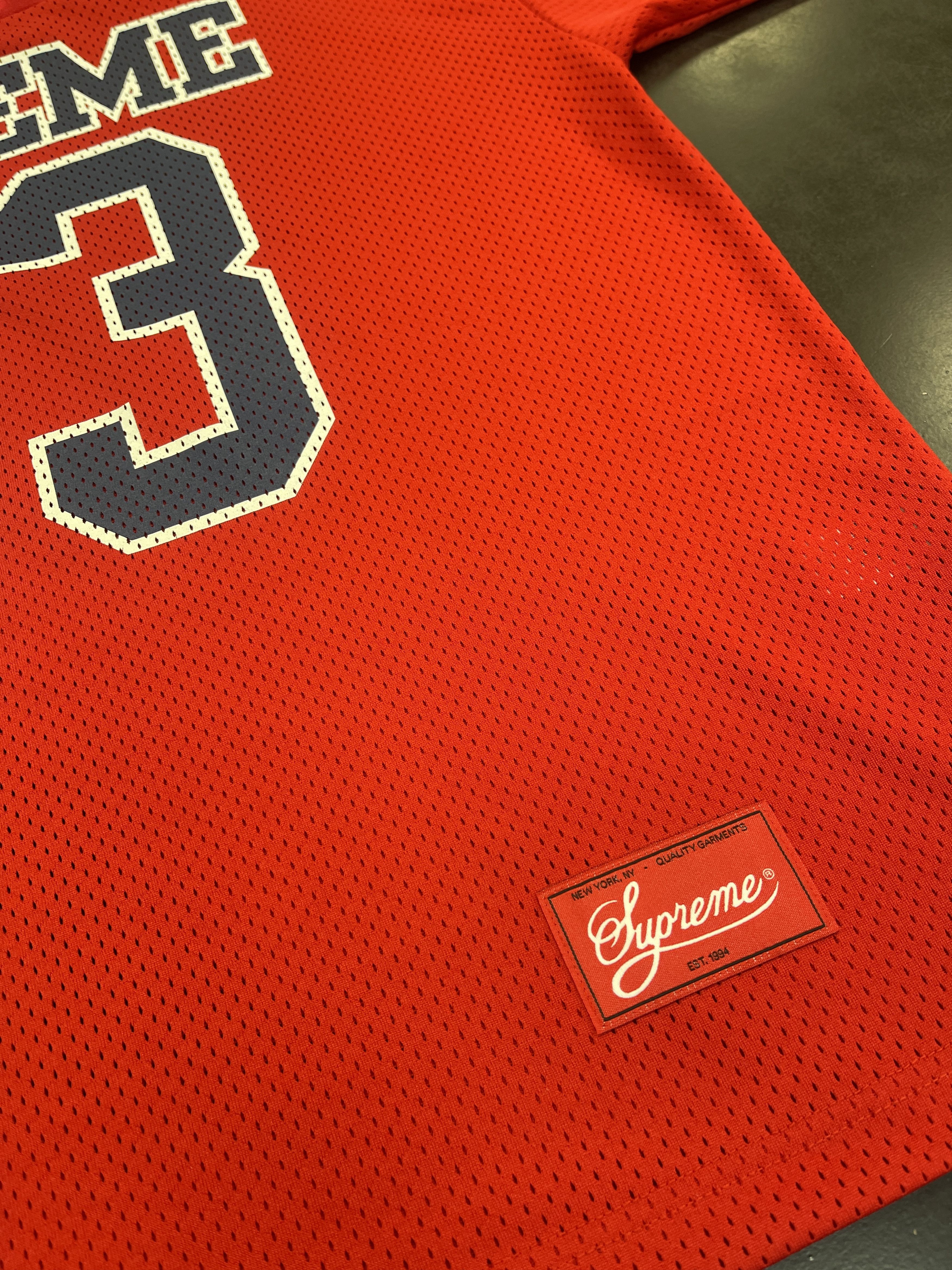 Supreme Supreme Bones Football Jersey FW25 Red Size US M / EU 48-50 / 2 - 4 Thumbnail