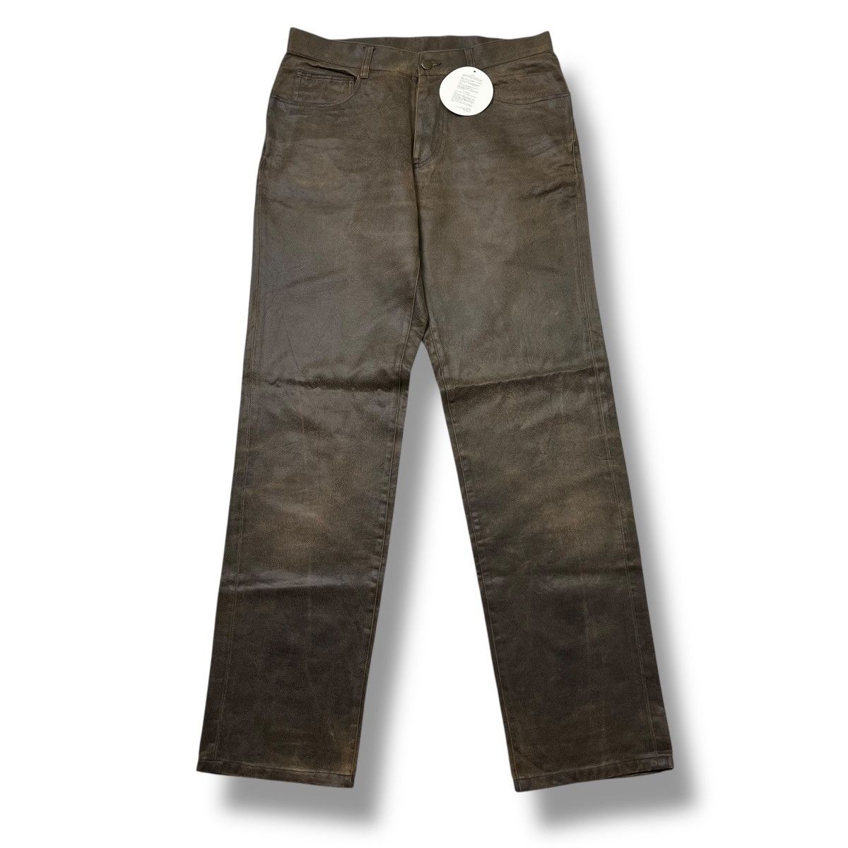 Kapital Comme Ca Ism Olive Brown Suede Pants | Size L Size US 31 - 1 Thumbnail