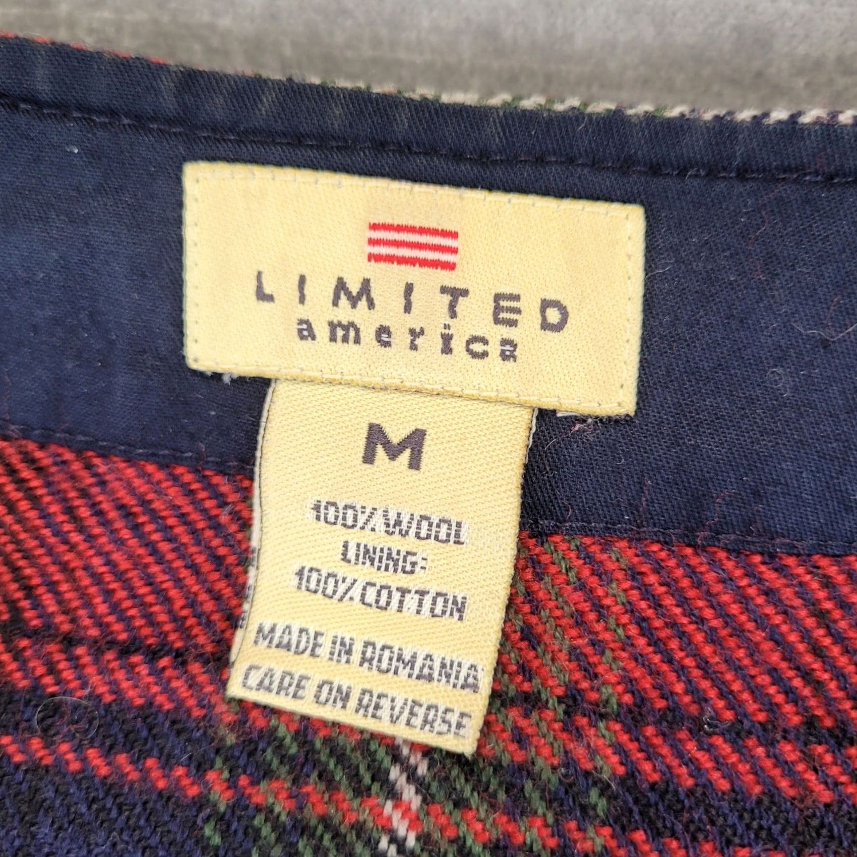 Vintage VINTAGE Limited America Womens Vest Plaid Wool Leather Accent Size M Medium Size M / US 6-8 / IT 42-44 - 2 Thumbnail