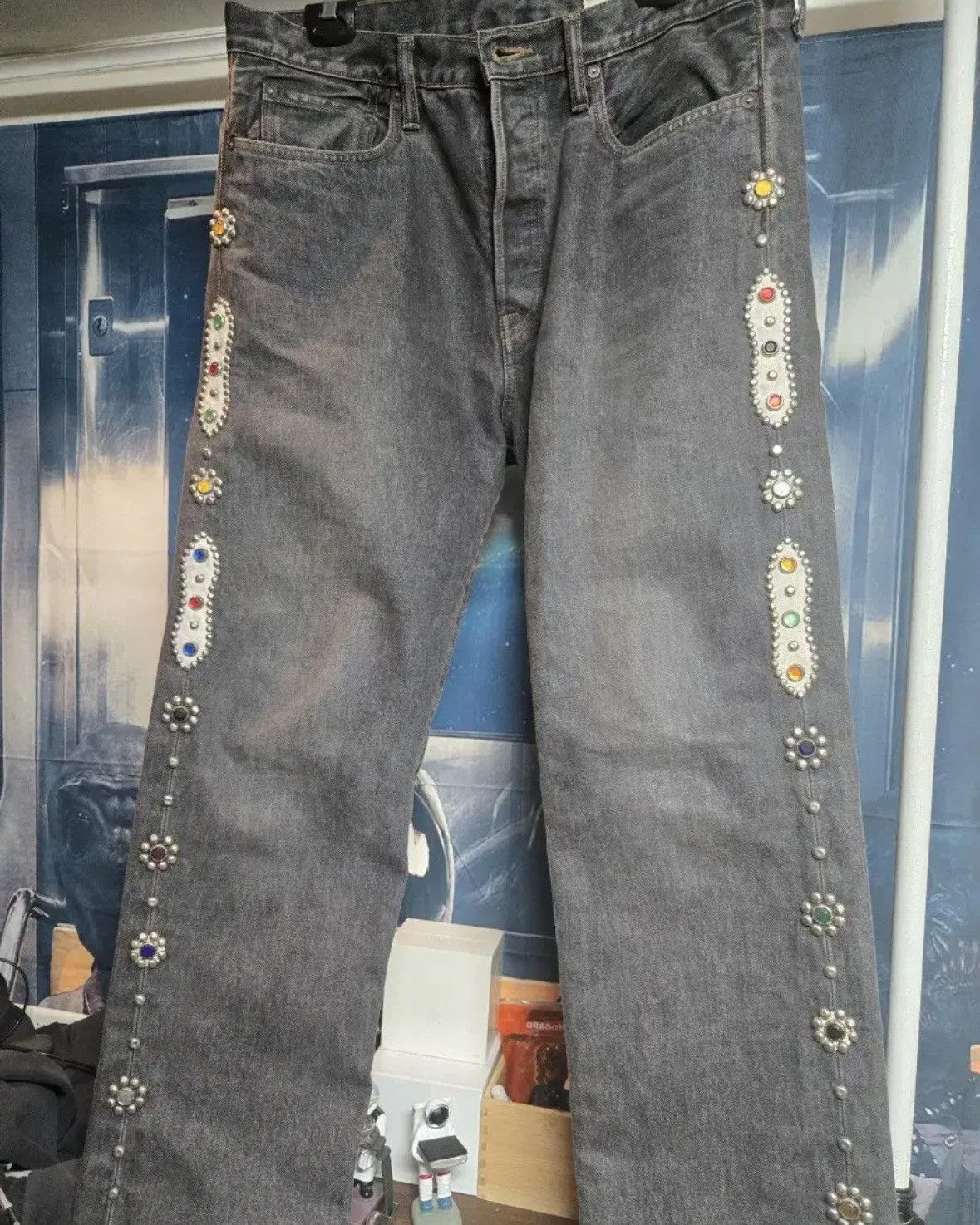Kapital Kapital Gemstone Black Denim Pants Size US 36 / EU 52 - 1 Thumbnail