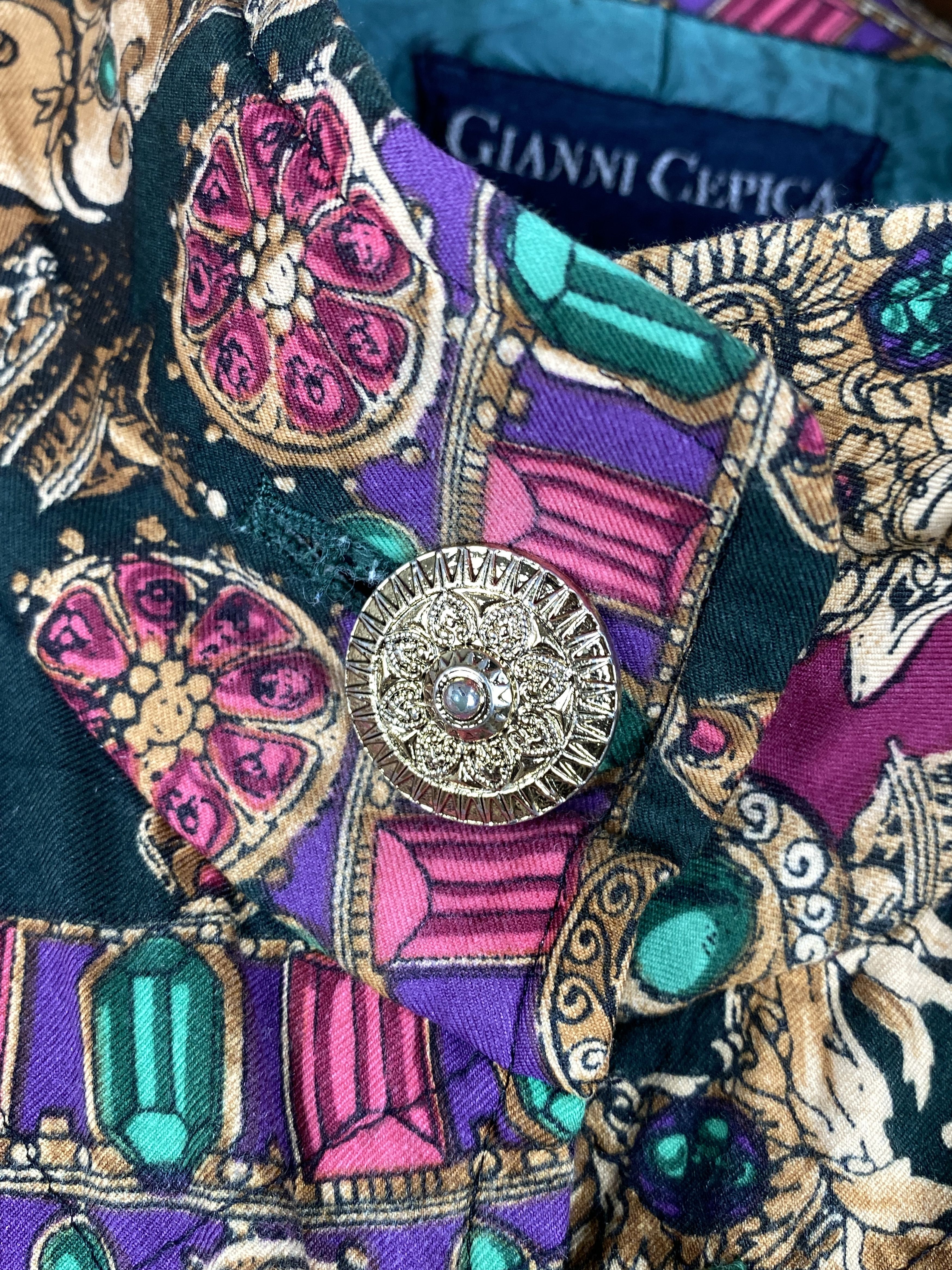 Vintage Gianni Cepica Retro Pattern Jacket J1839
