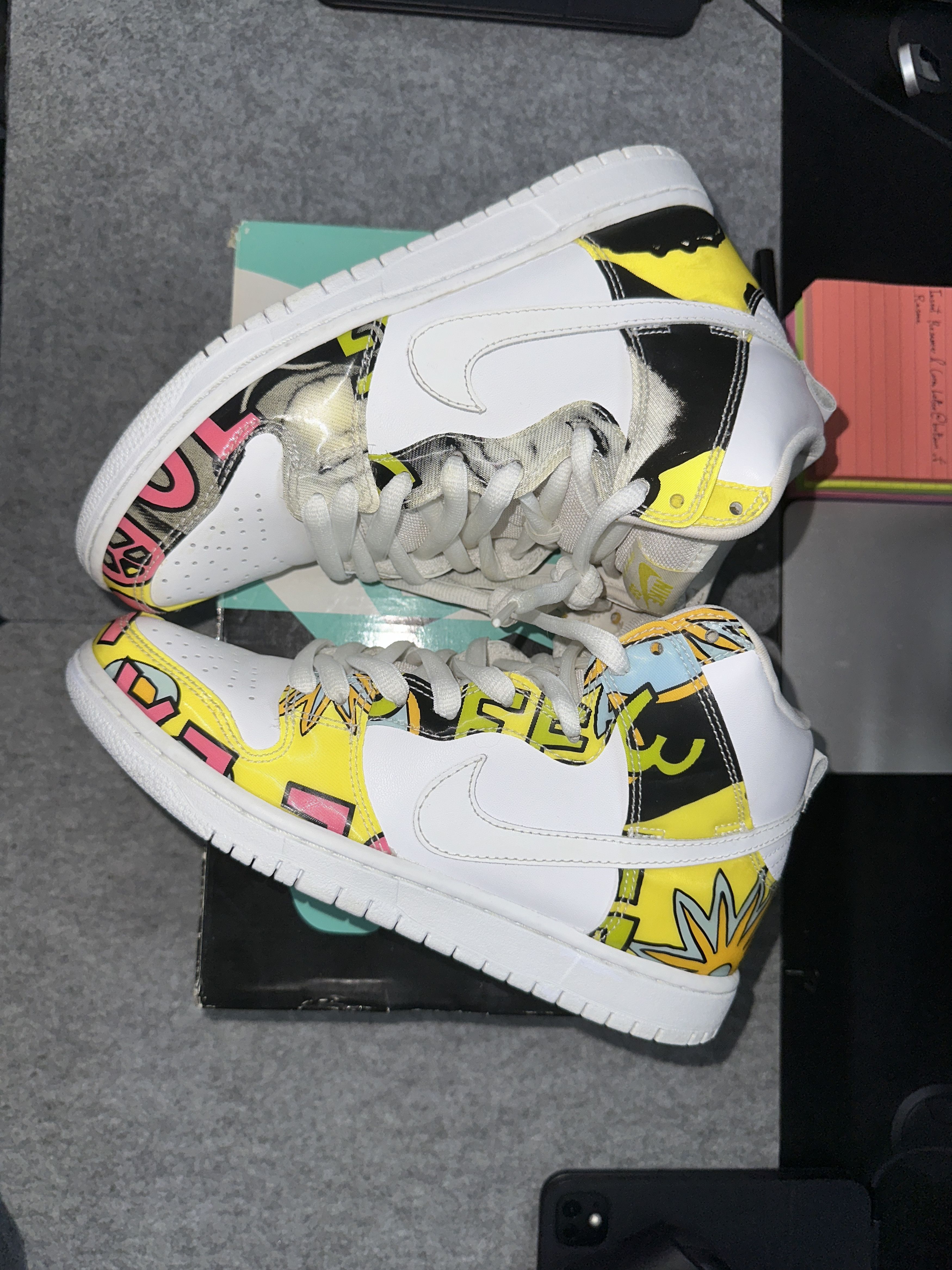 Nike Nike Dunk High PREMIUM SB QS 'DE LA SOUL' 2015 Size US 7 / EU 40 - 6 Thumbnail