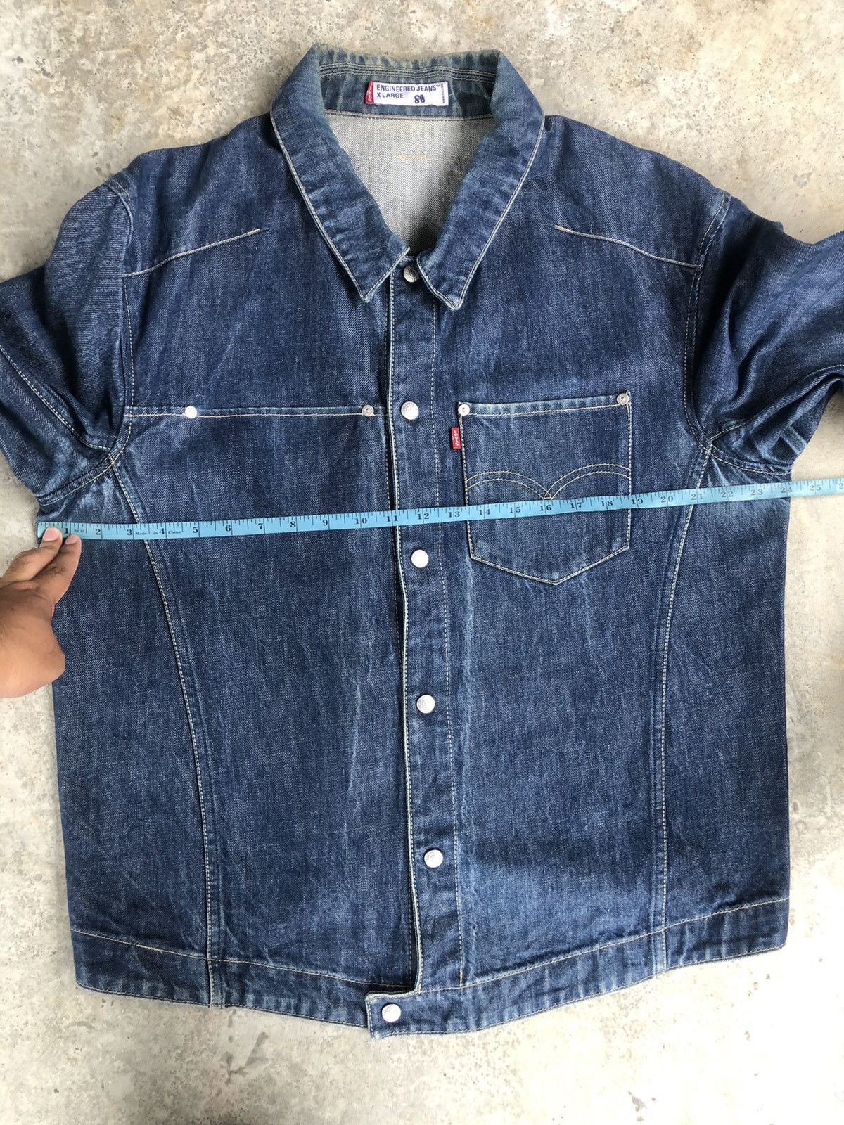 Levi's Y2k Levis Engineered Type 1 Denim Jacket Distressed Denim Size US XL / EU 56 / 4 - 20 Thumbnail