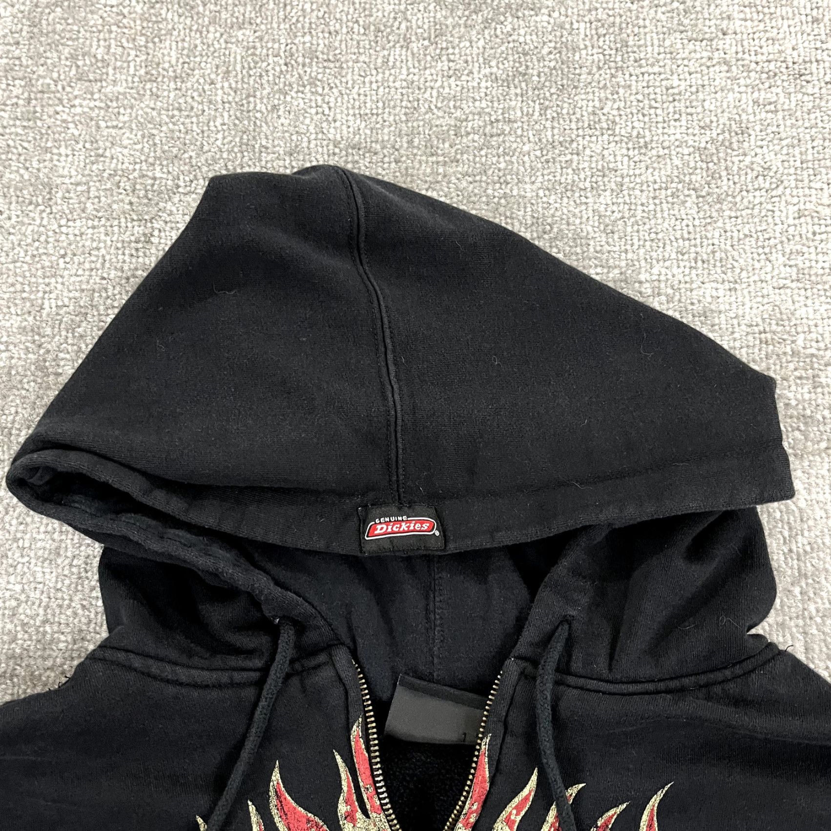 Dickies DICKIES Jacket Mens 2XL XXL Black Hotrod Car Graphic Skater Hooded Zip Retro Y2K Vintage No Collage? wait Size US XXL / EU 58 / 5 - 4 Thumbnail