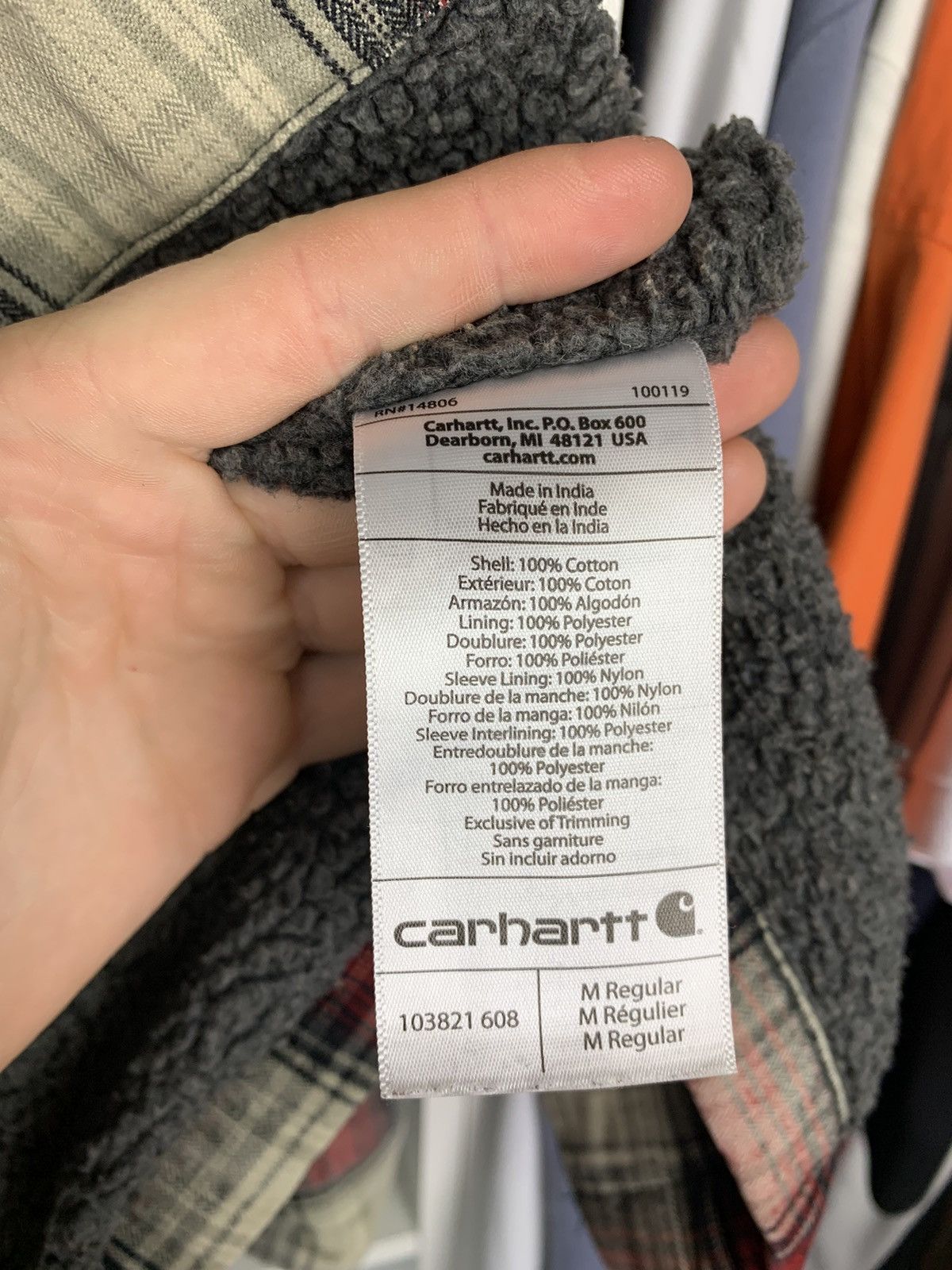 Carhartt Men's Hubbard Sherpa Lined Shirt Jacket