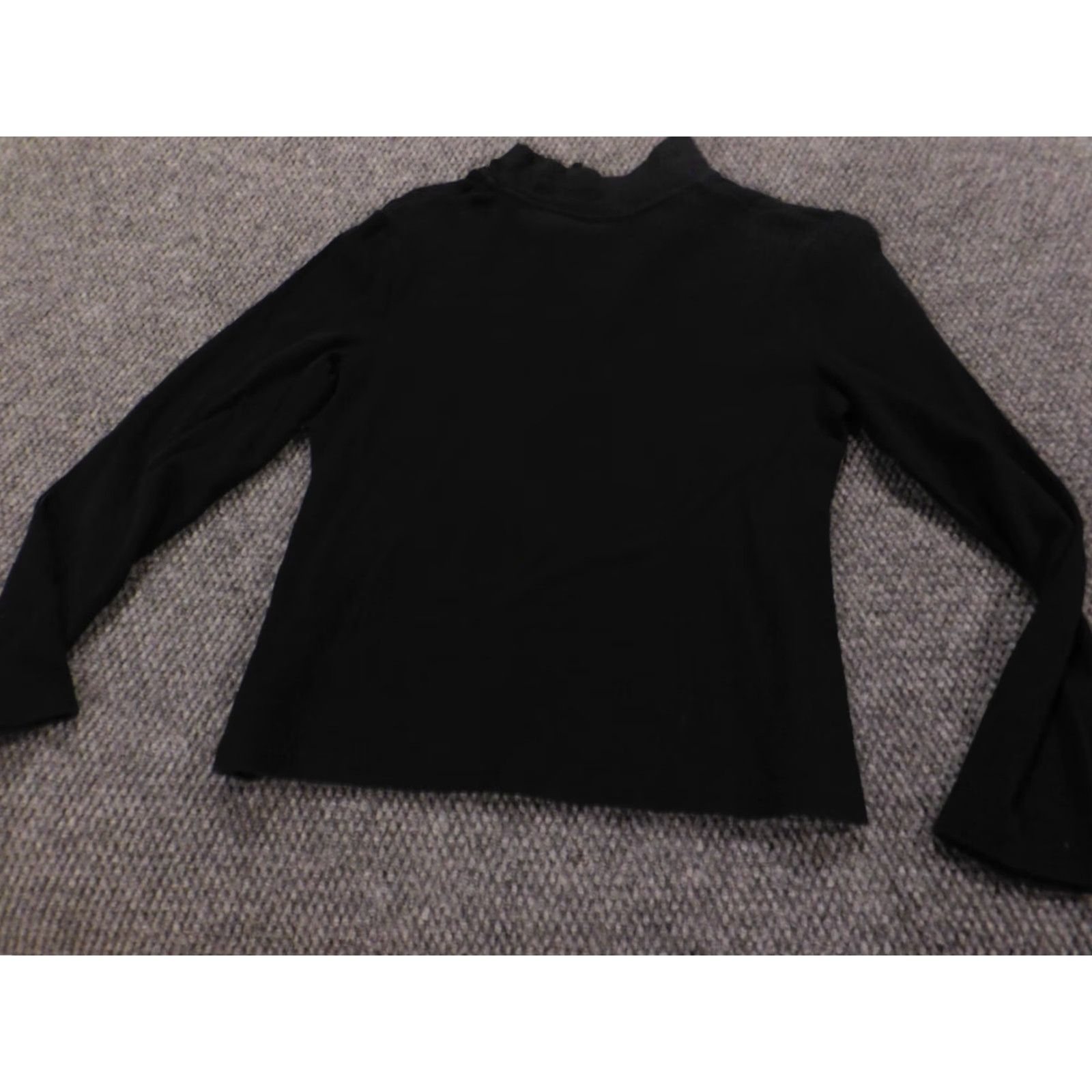 Croft & Barrow Croft & Barrow Blouse Womens M Black Cotton Polyester Rayon Crew Neck Pullover Casual Stretch Button Regular Traditional Vintage not applicable Size M / US 6-8 / IT 42-44 - 6 Thumbnail