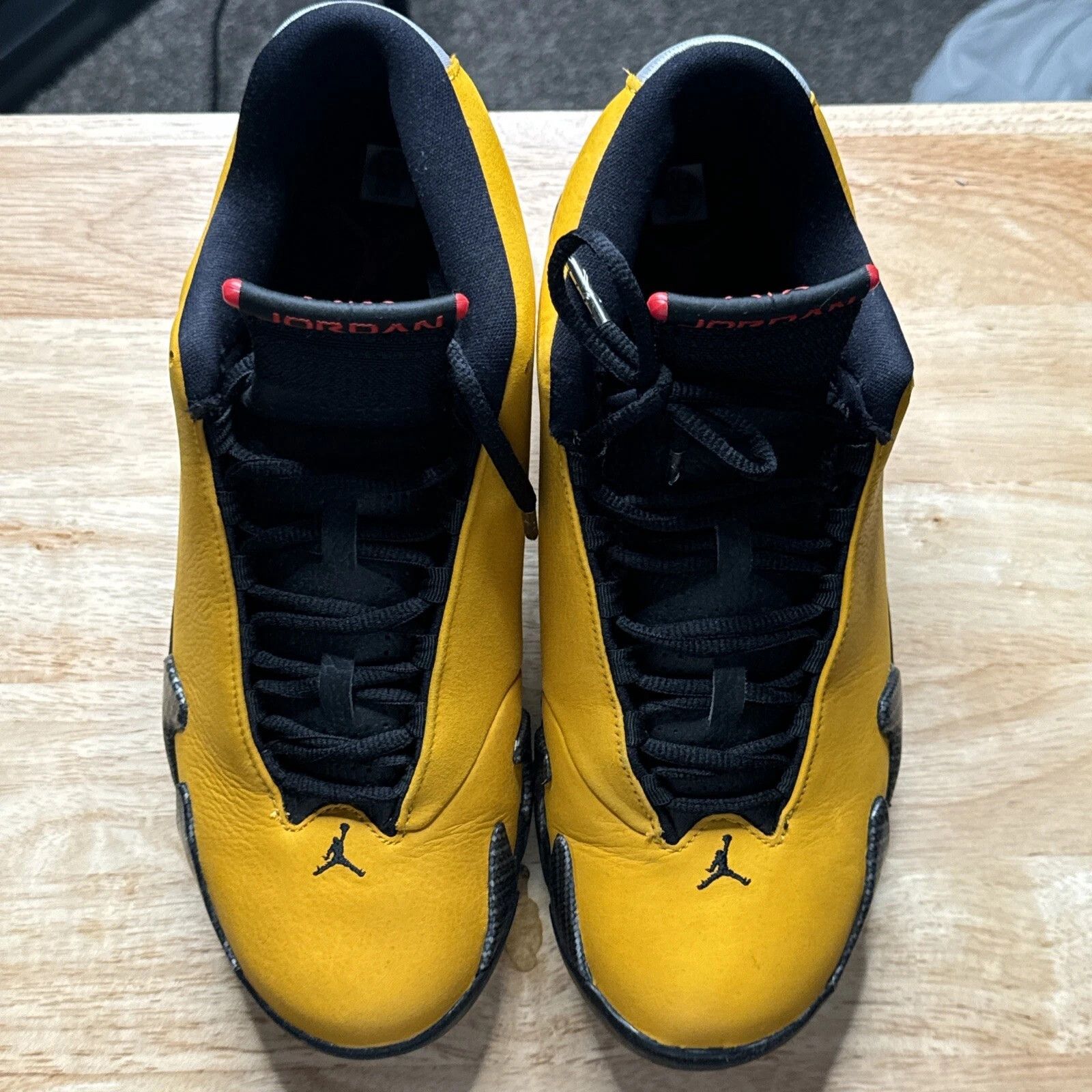 Jordan Brand Jordan 14 Yellow Ferrari Size 9.5 Size US 9.5 / EU 42-43 - 4 Thumbnail