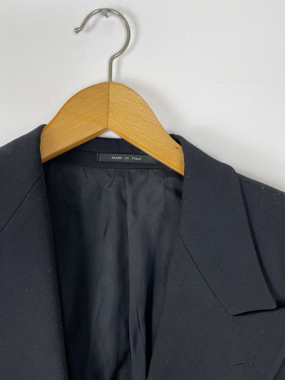 Giorgio Armani Incredible Ss98 Armani exchange peak lapel wool blazer Steal Size 54R - 2 Thumbnail