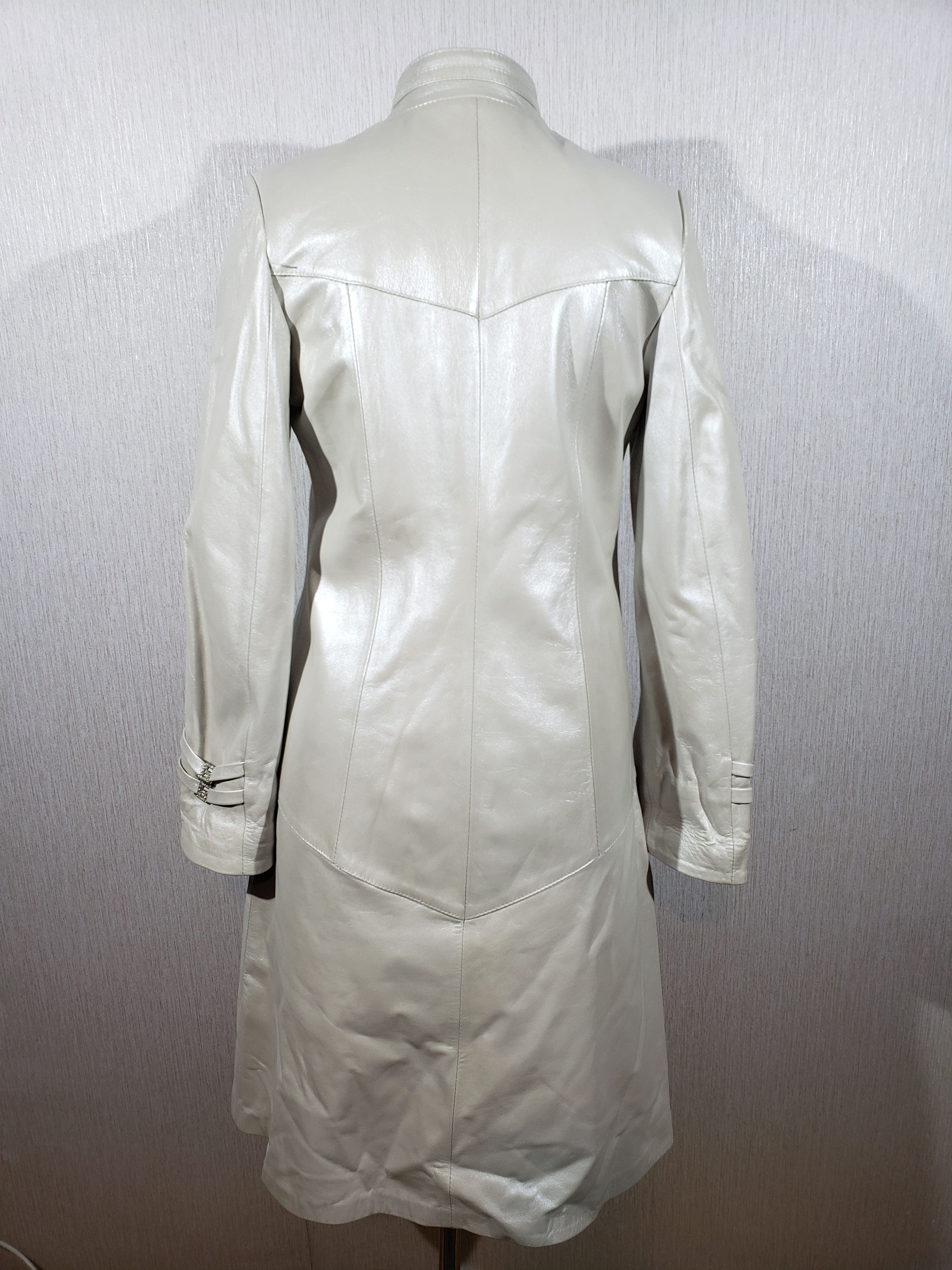 Other Cool women's gray leather jacket. Size L / US 10 / IT 46 - 4 Thumbnail