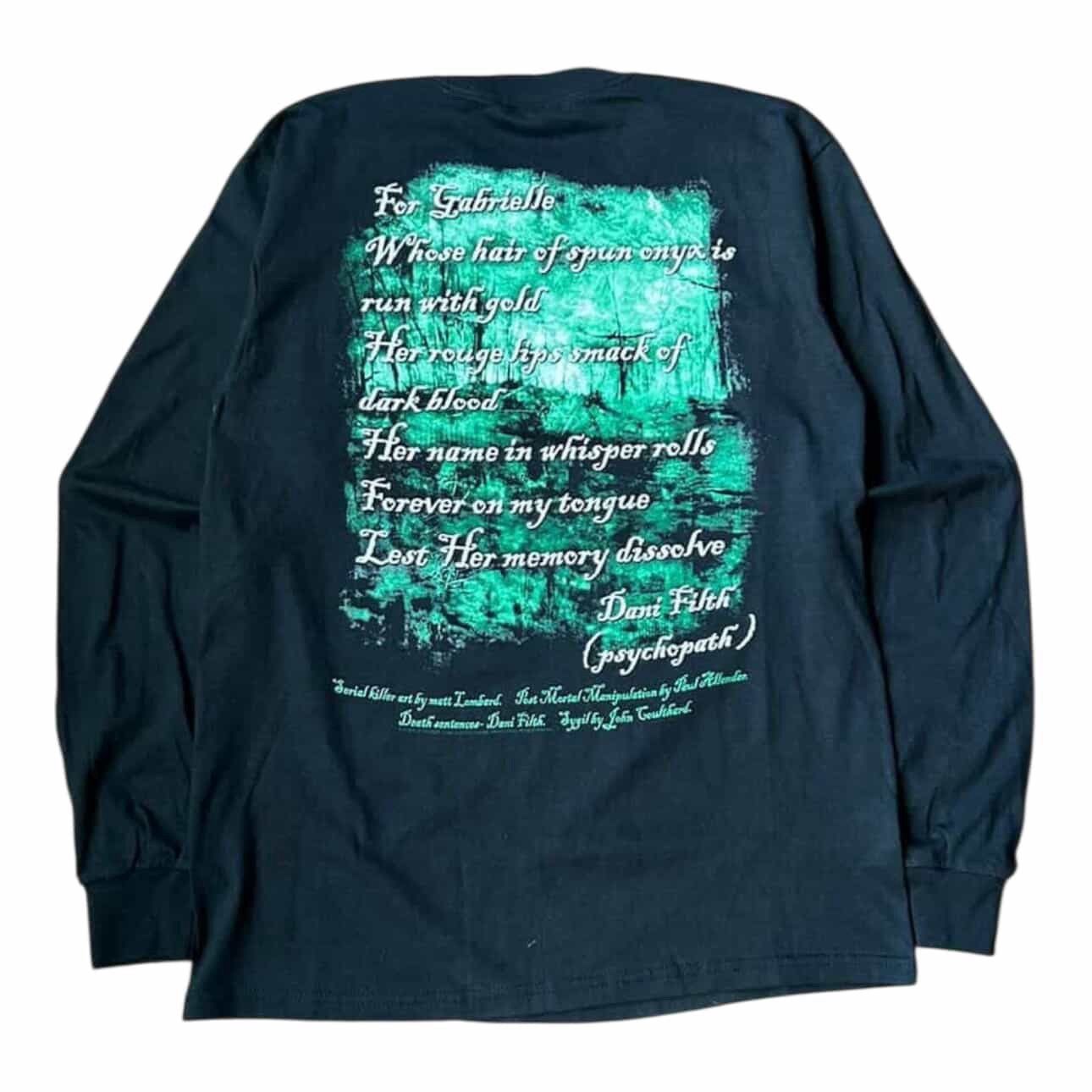 Vintage 2005 Cradle of Filth Long Sleeve Shirt Size US M / EU 48-50 / 2 - 4 Thumbnail